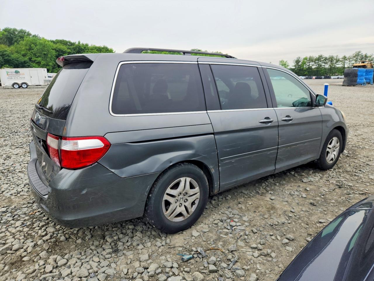 2007 Honda Odyssey Ex Gray vin: 5FNRL38487B436422