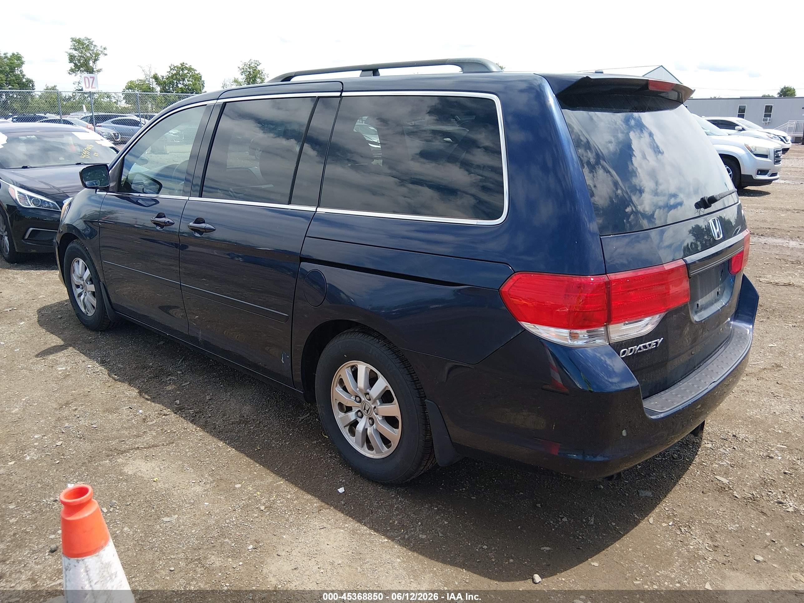 2008 Honda Odyssey Ex Dark Brown vin: 5FNRL38488B054344
