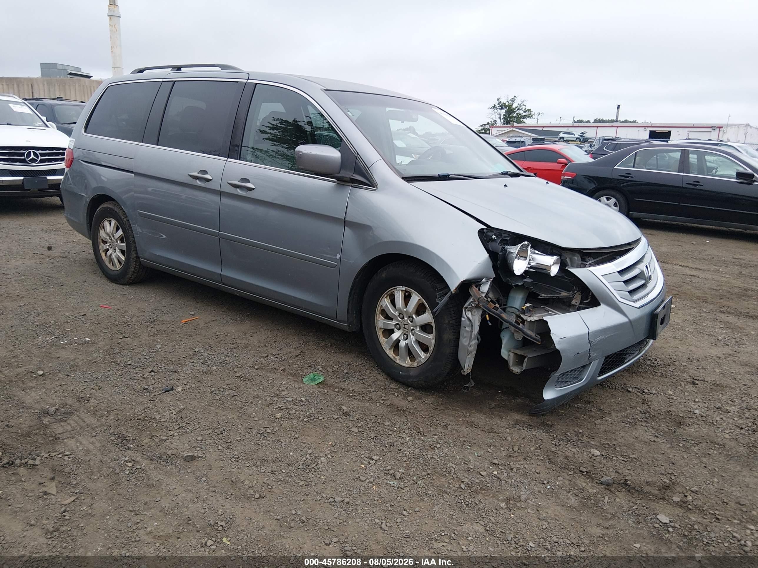 2008 Honda Odyssey Ex Silver vin: 5FNRL38488B112713