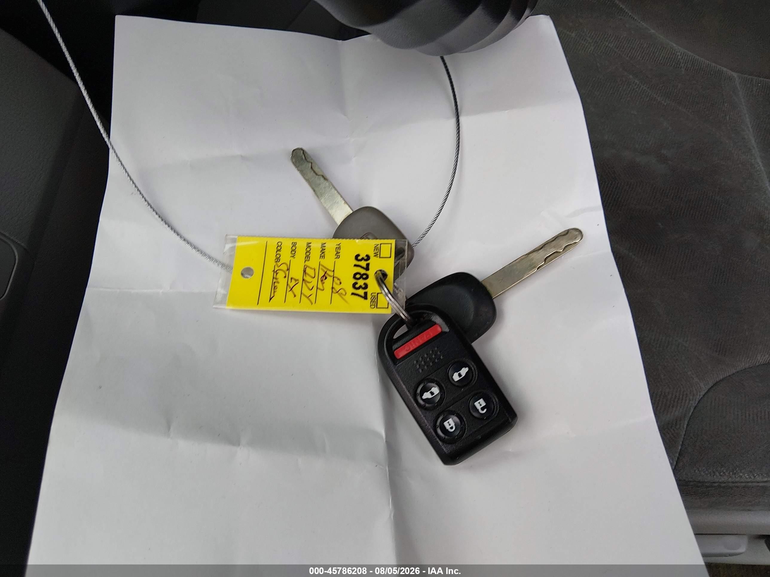 2008 Honda Odyssey Ex Silver vin: 5FNRL38488B112713