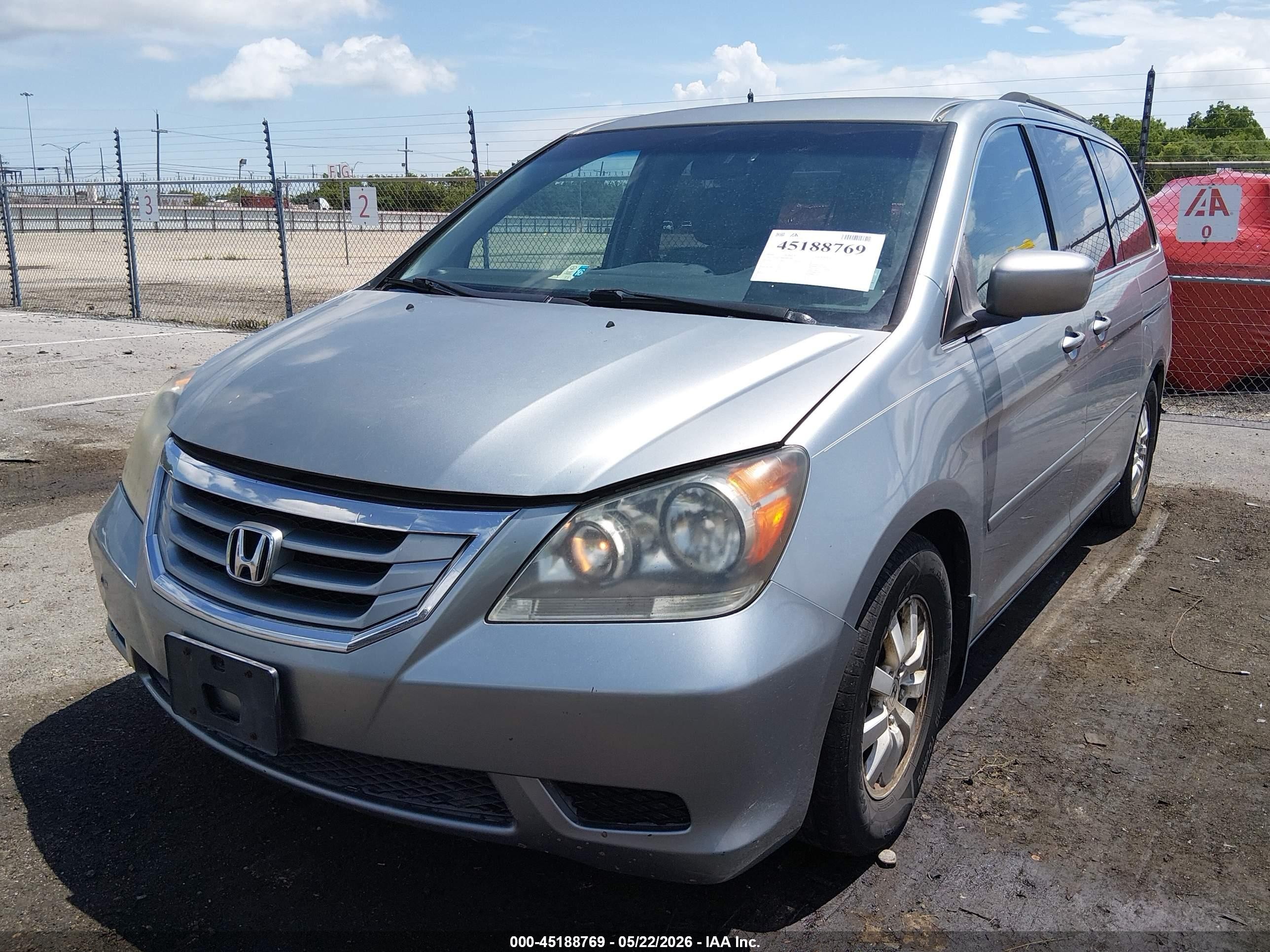 2009 Honda Odyssey Ex Silver vin: 5FNRL38489B019031