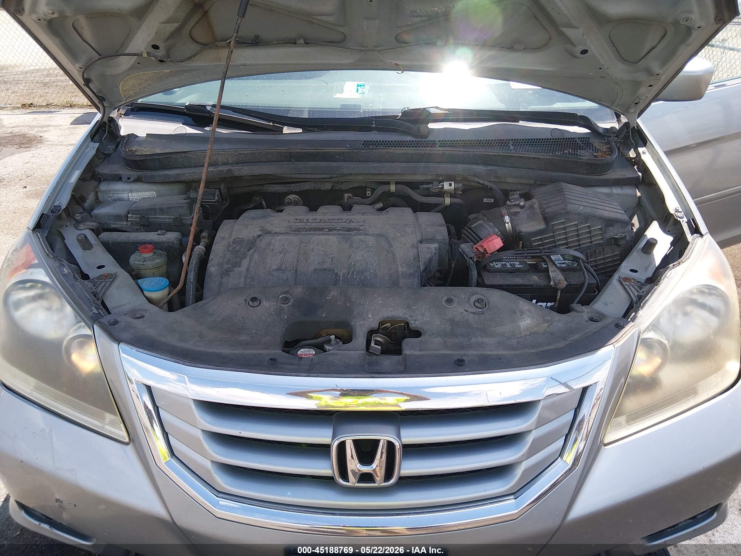2009 Honda Odyssey Ex Silver vin: 5FNRL38489B019031