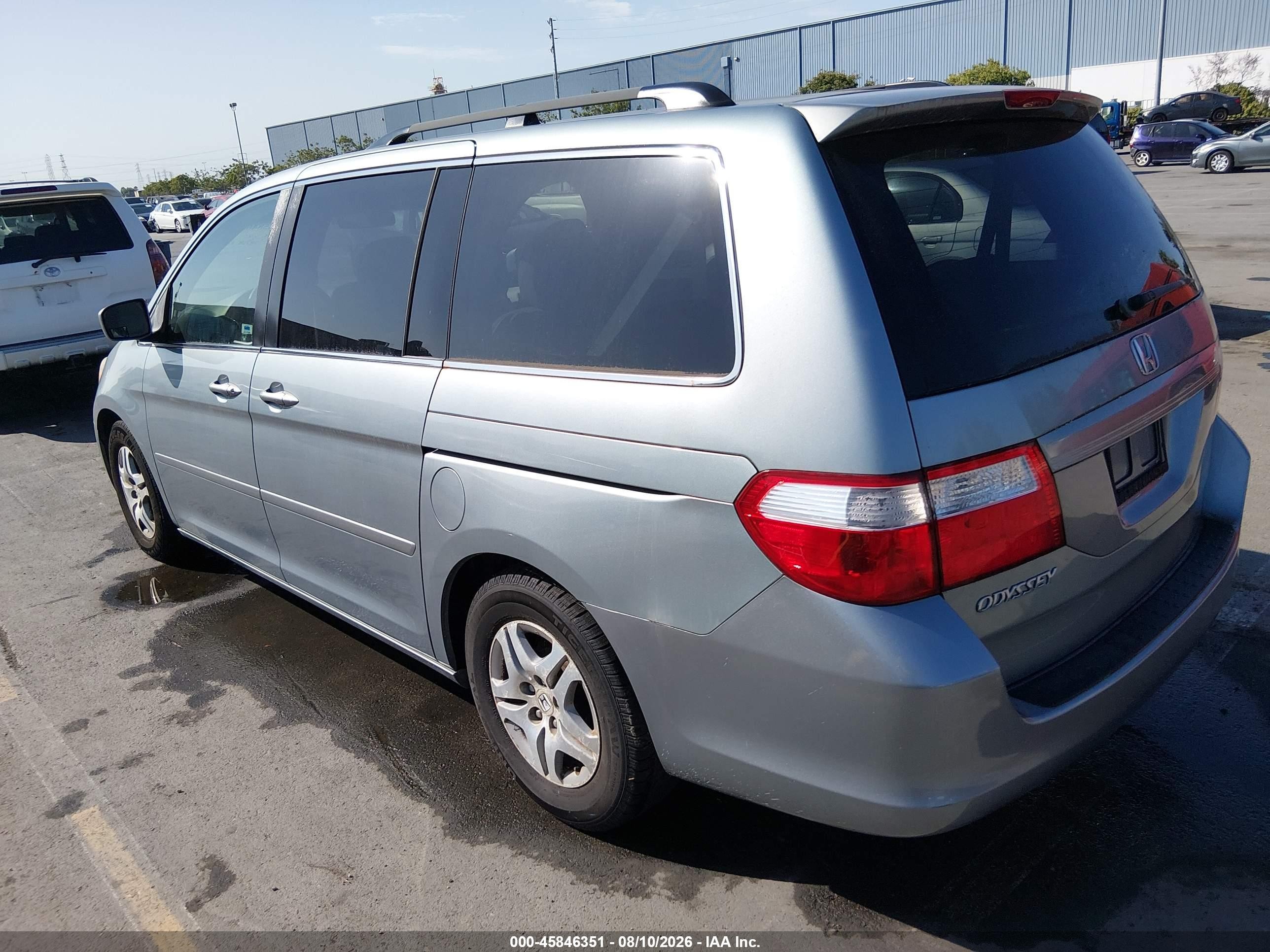 2006 Honda Odyssey Ex Blue vin: 5FNRL38496B004520