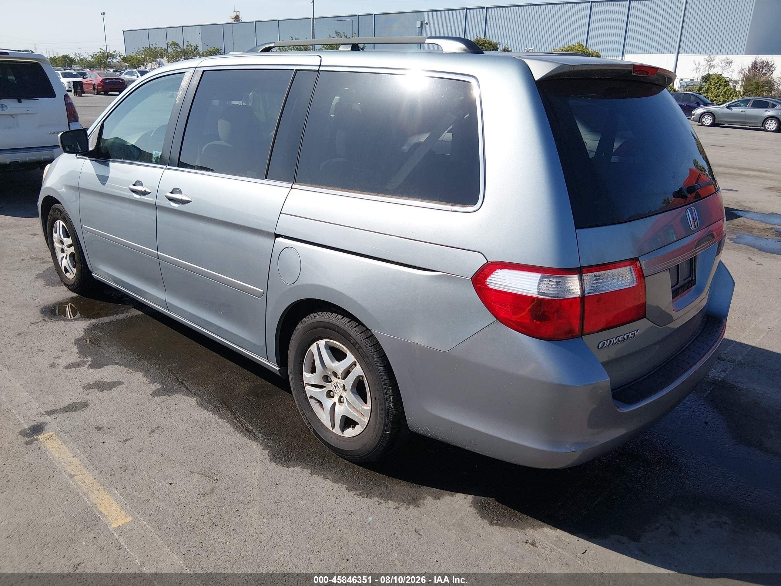 2006 Honda Odyssey Ex Blue vin: 5FNRL38496B004520