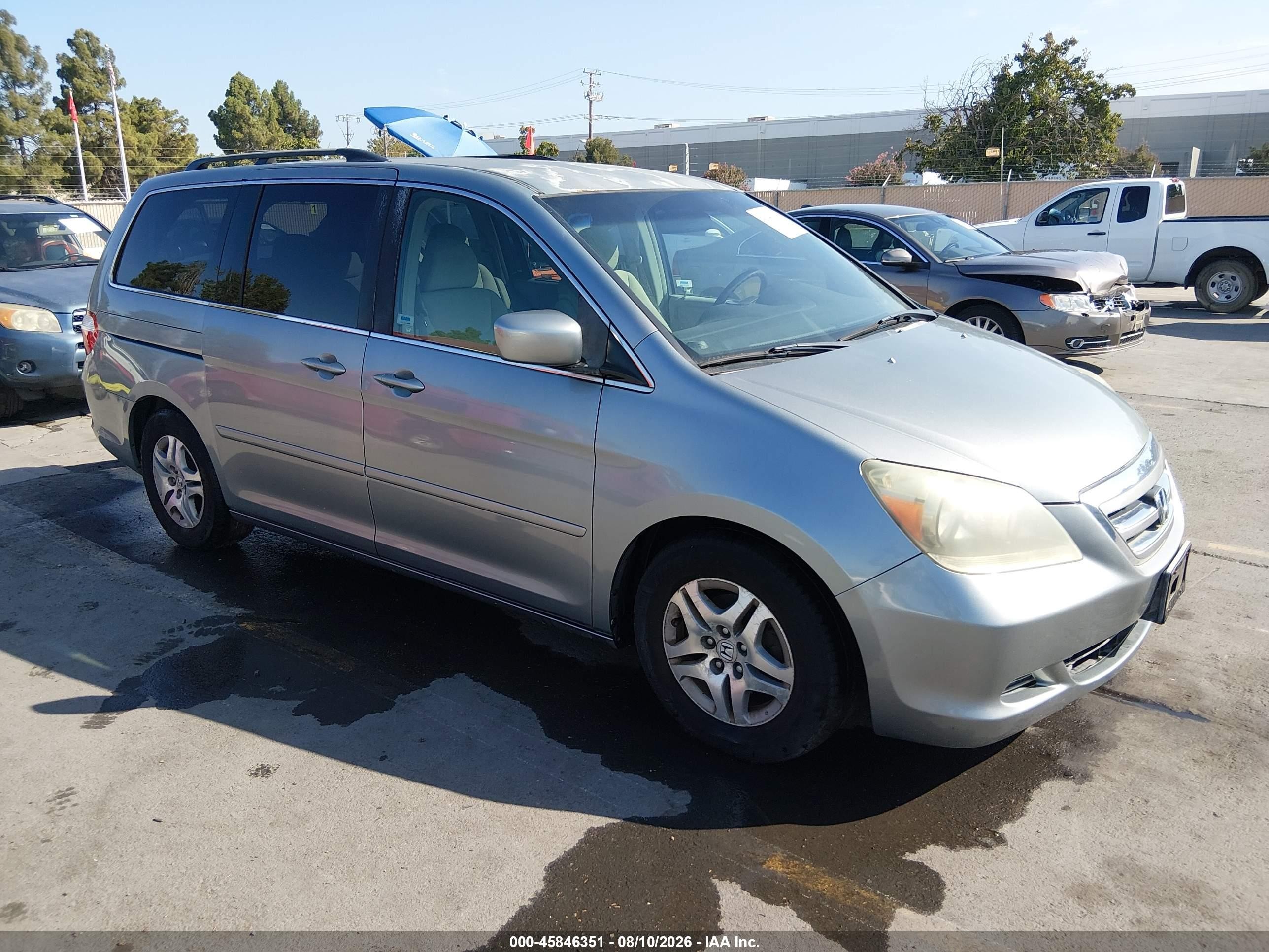 2006 Honda Odyssey Ex Blue vin: 5FNRL38496B004520