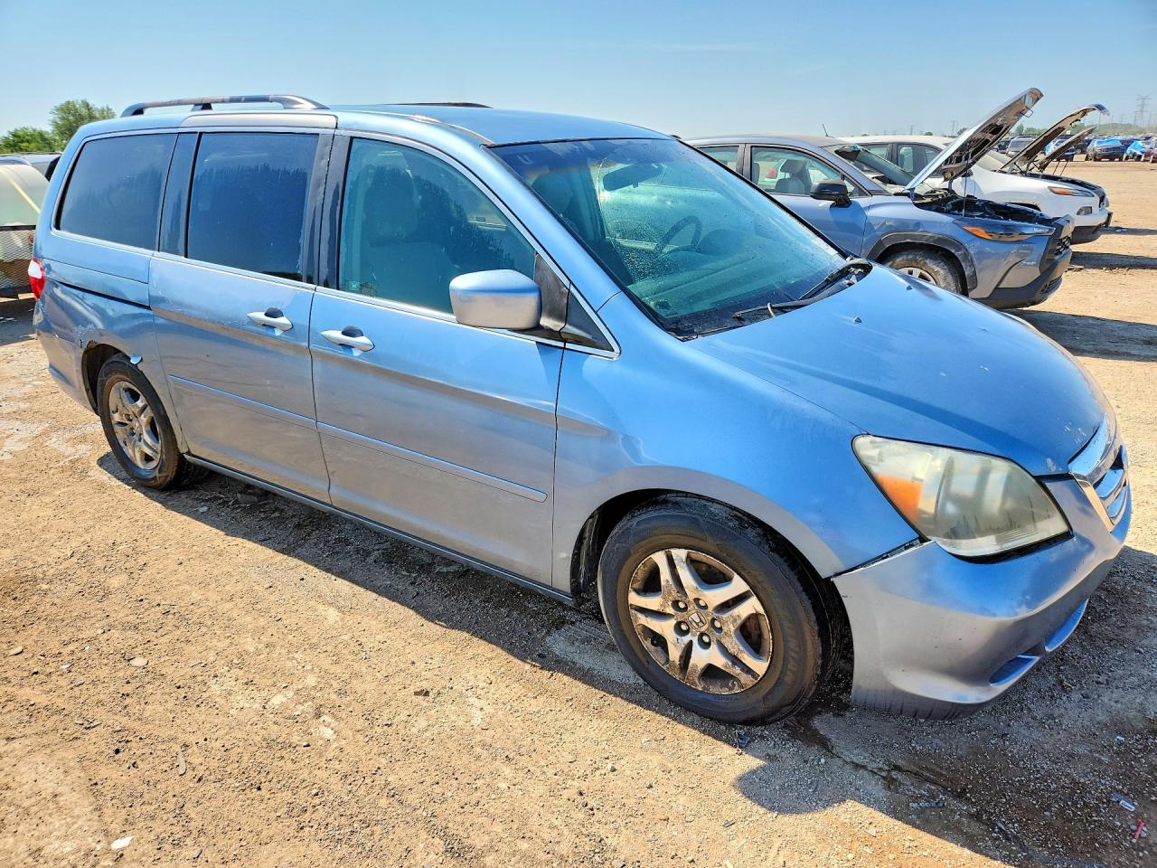 2006 Honda Odyssey Ex Blue vin: 5FNRL38496B101491