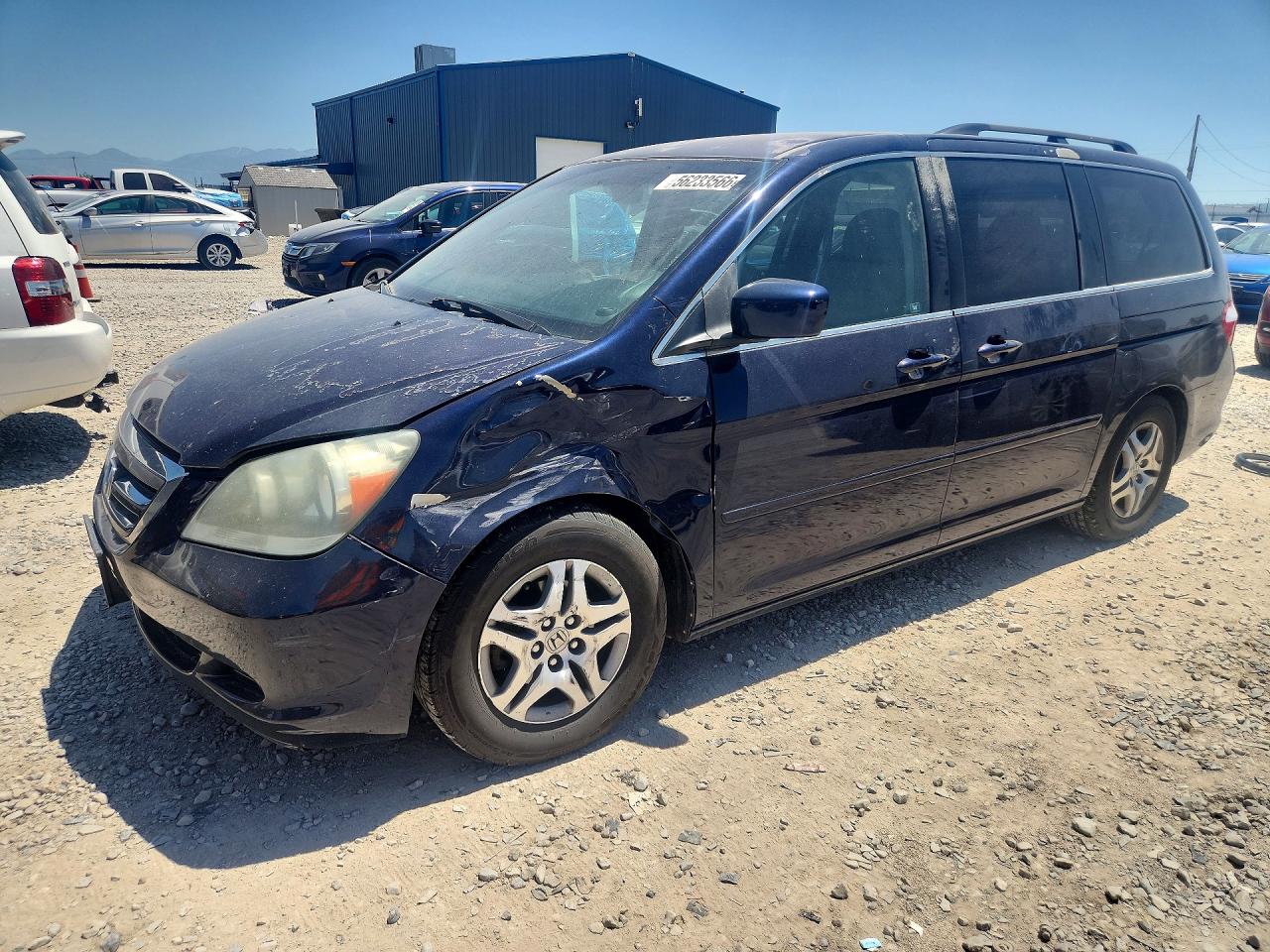2006 Honda Odyssey Ex Blue vin: 5FNRL38496B116895