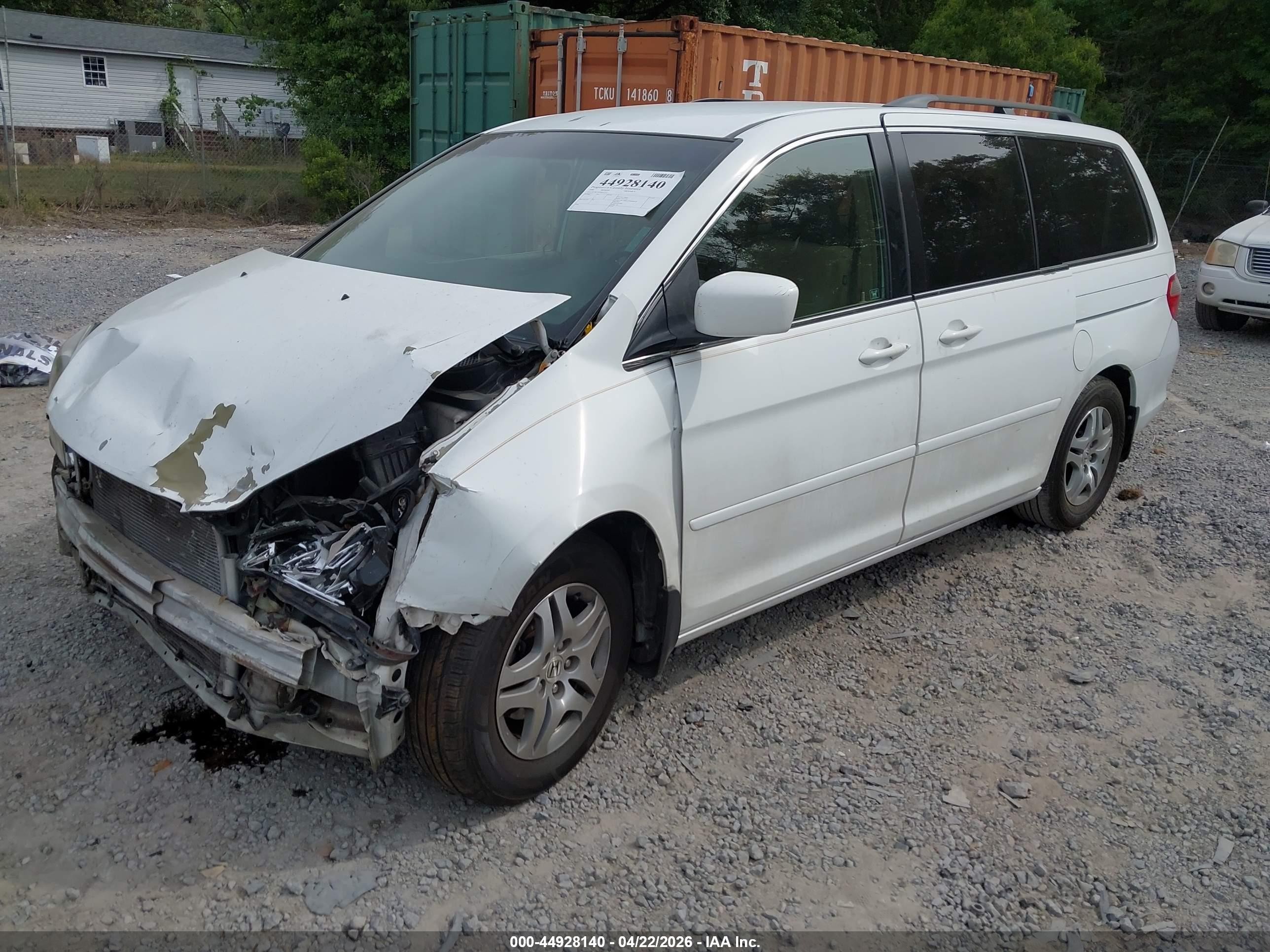 2006 Honda Odyssey Ex Бежевый vin: 5FNRL38496B435407