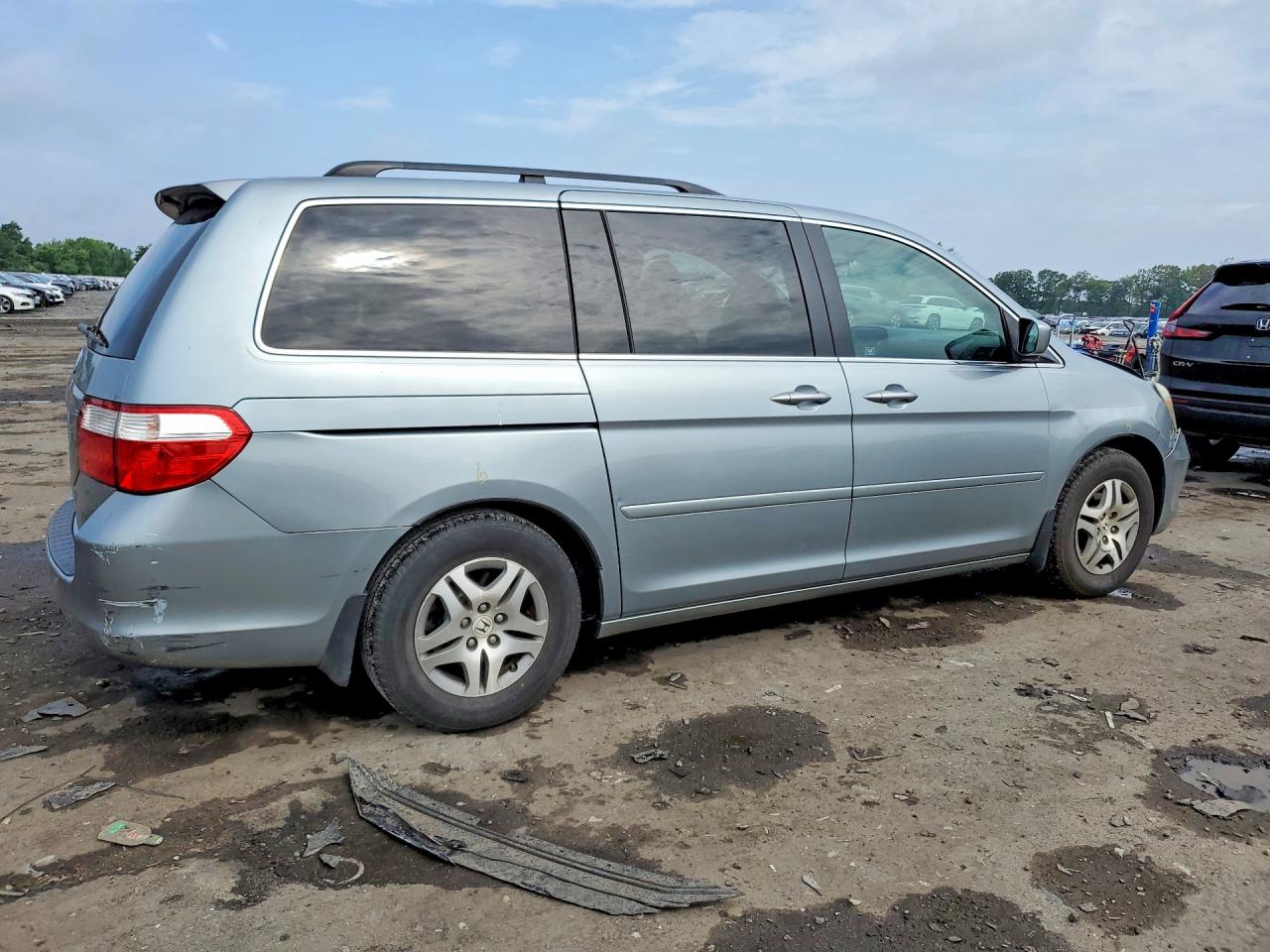 2007 Honda Odyssey Ex Blue vin: 5FNRL38497B007290
