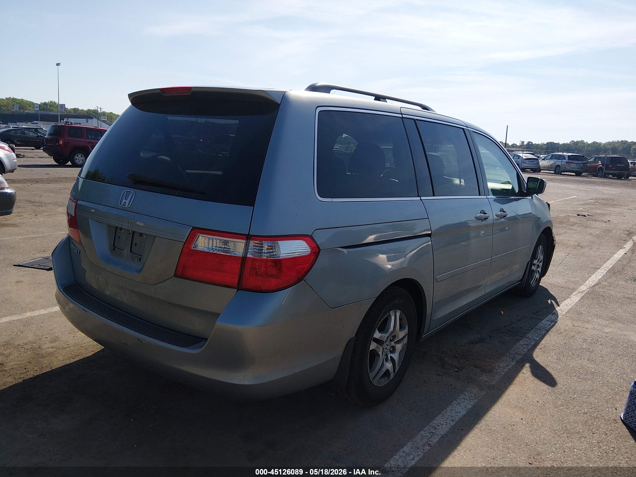 2007 Honda Odyssey Ex Silver vin: 5FNRL38497B015714
