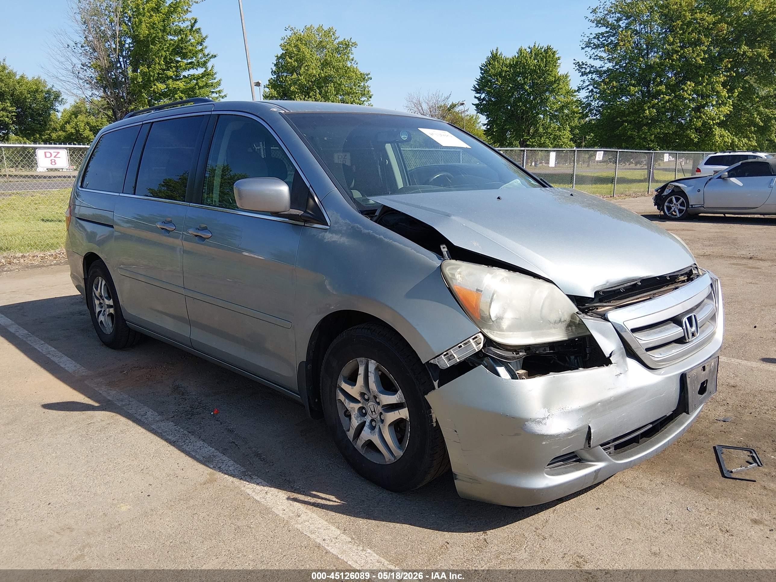 2007 Honda Odyssey Ex Серебряный vin: 5FNRL38497B015714