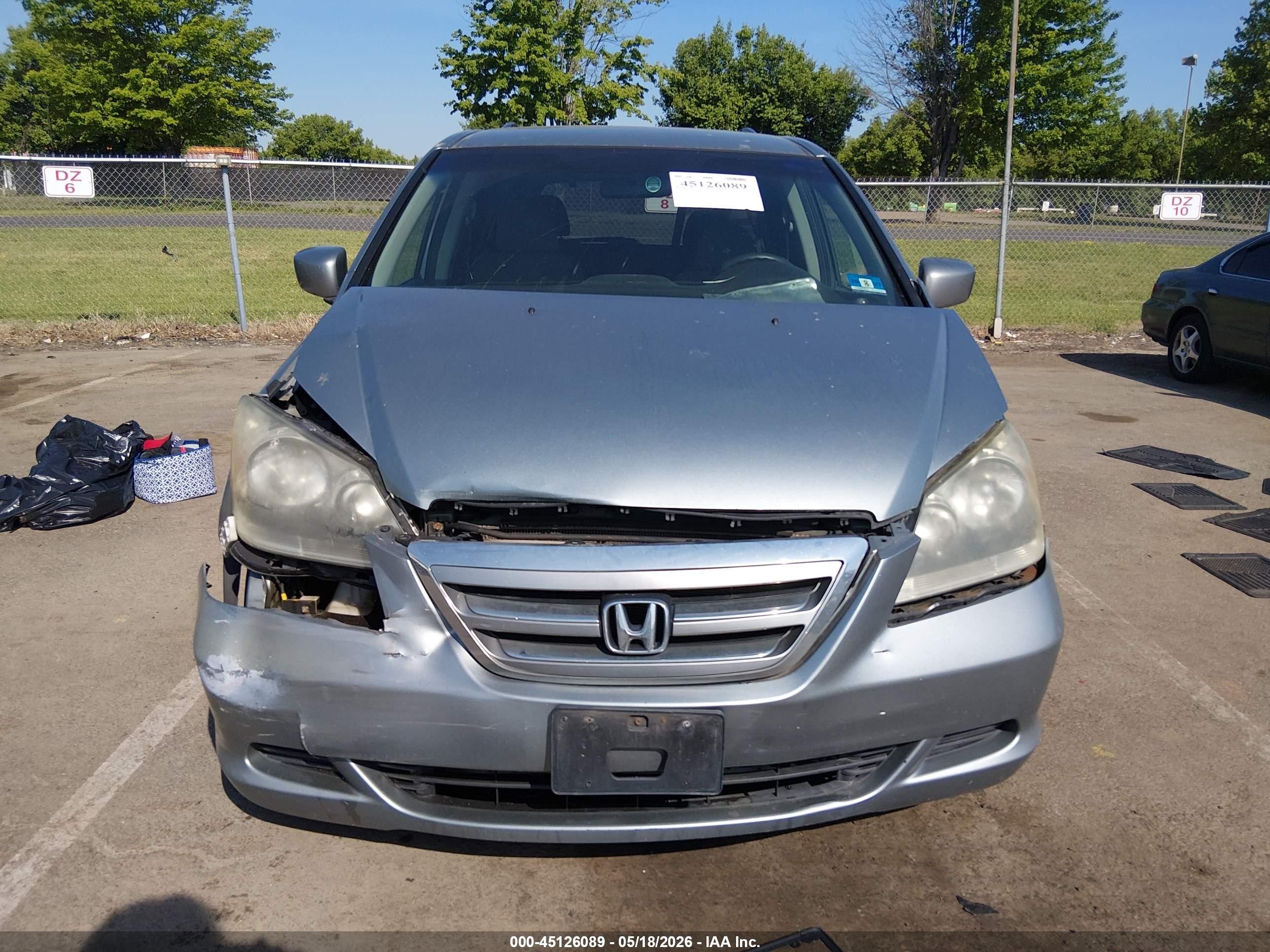 2007 Honda Odyssey Ex Silver vin: 5FNRL38497B015714