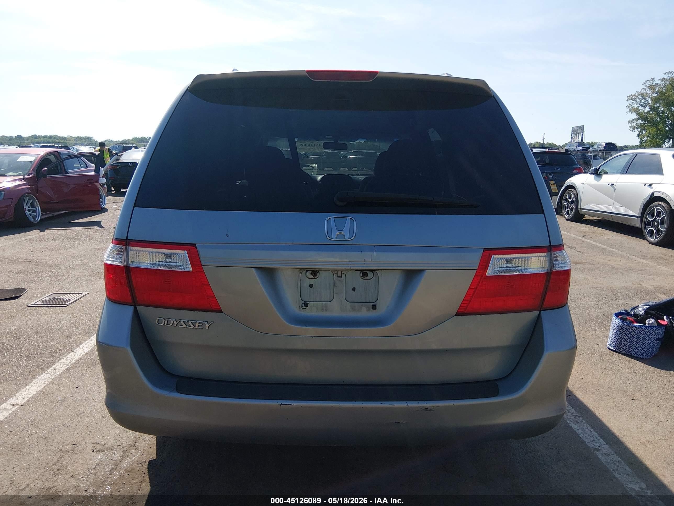 2007 Honda Odyssey Ex Silver vin: 5FNRL38497B015714