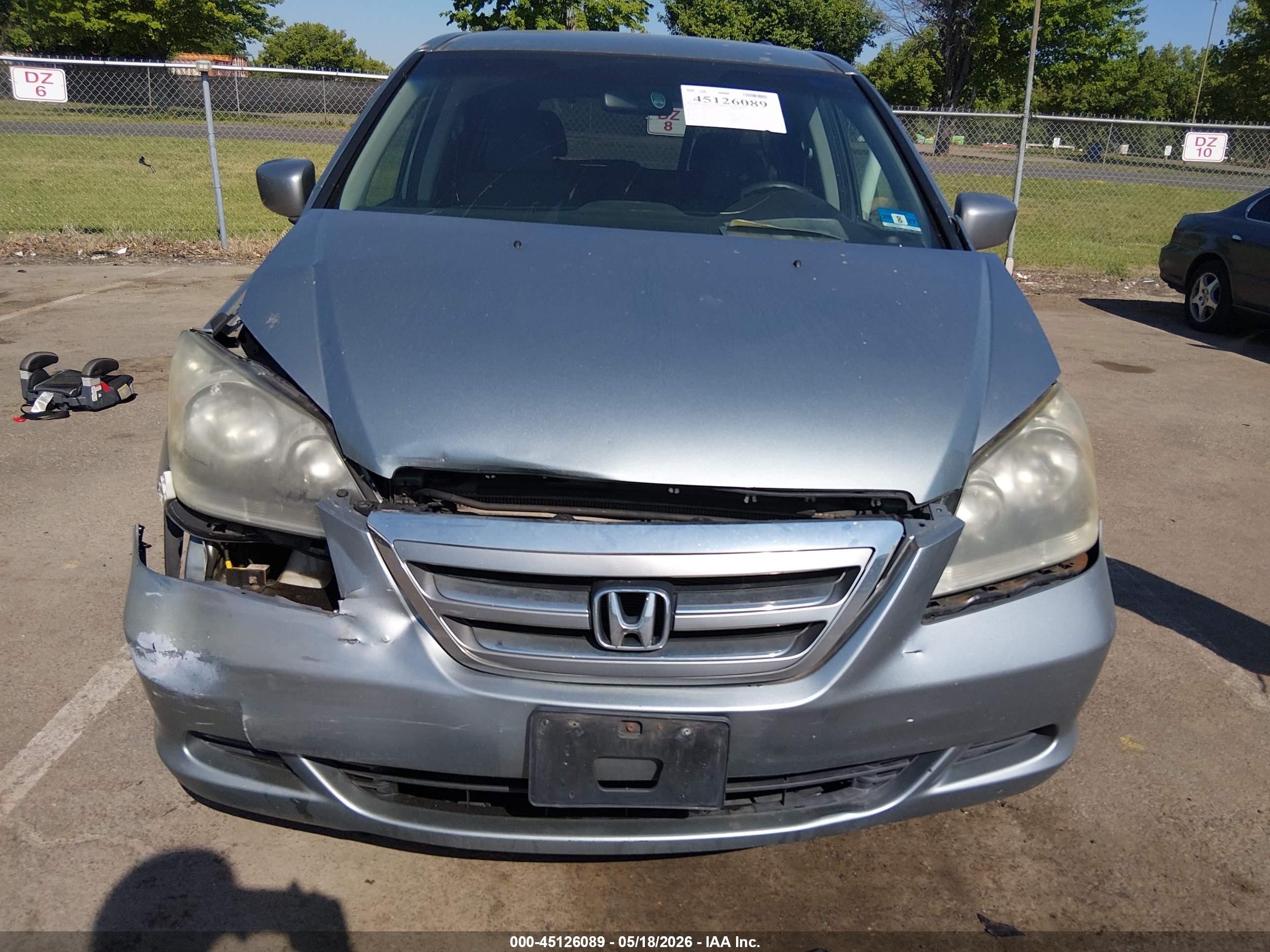 2007 Honda Odyssey Ex Silver vin: 5FNRL38497B015714