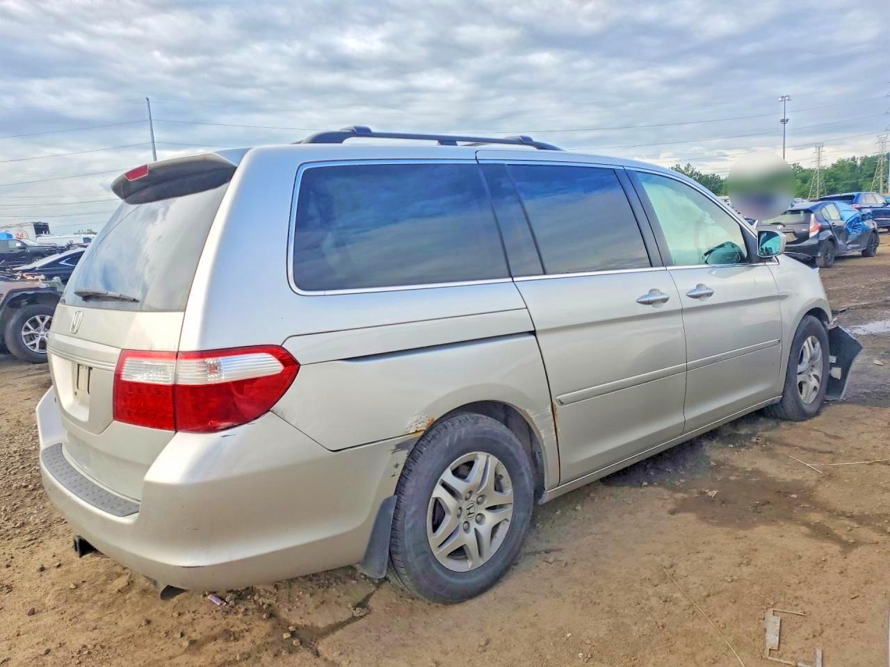 2007 Honda Odyssey Ex Silver vin: 5FNRL38497B054528