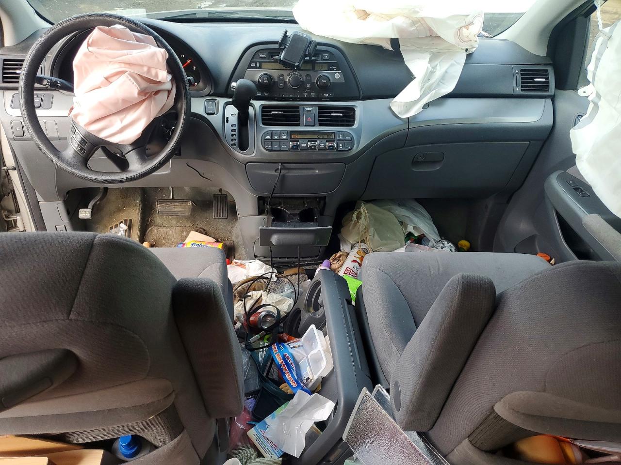 2007 Honda Odyssey Ex Silver vin: 5FNRL38497B054528