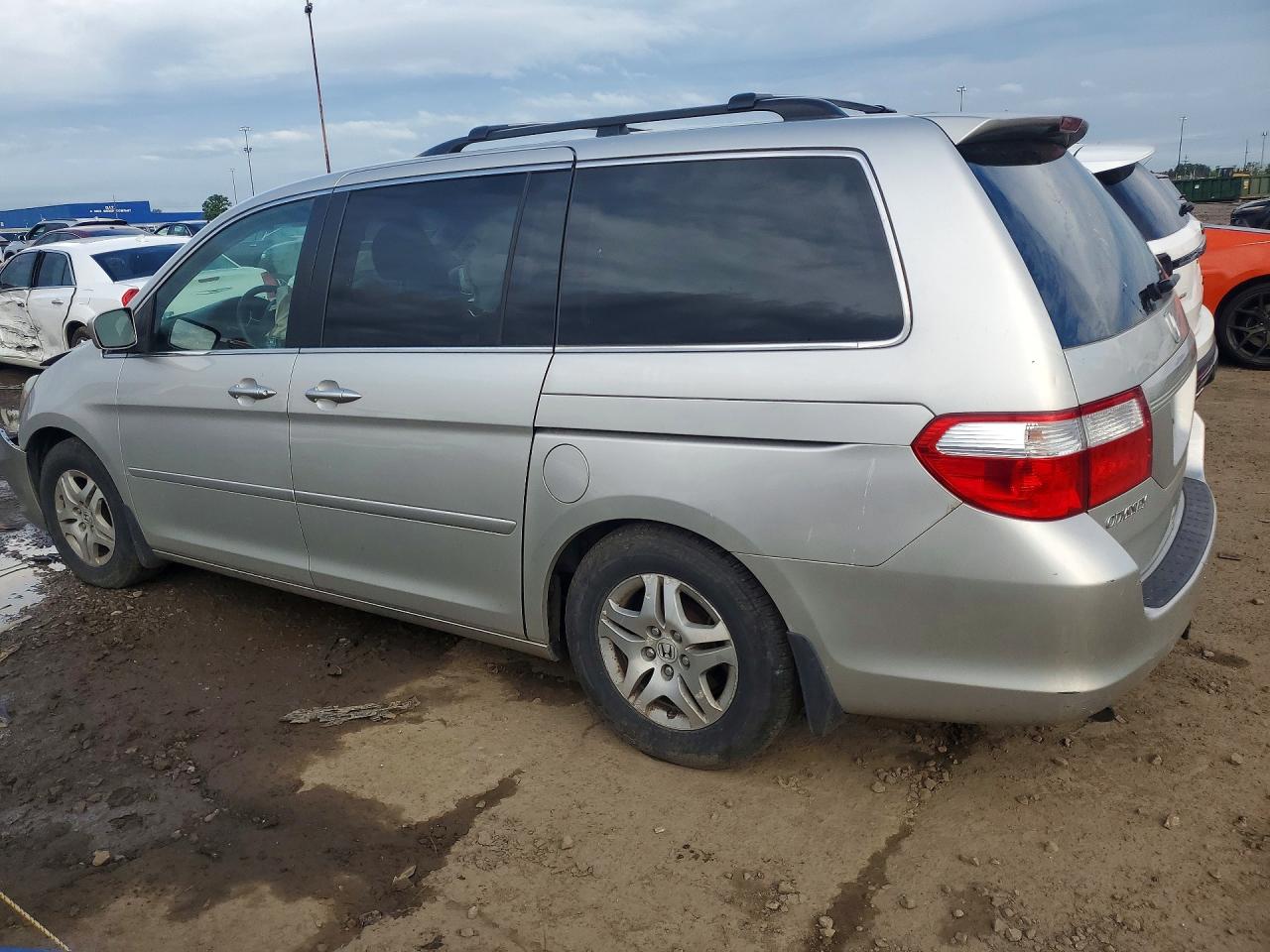 2007 Honda Odyssey Ex Silver vin: 5FNRL38497B054528