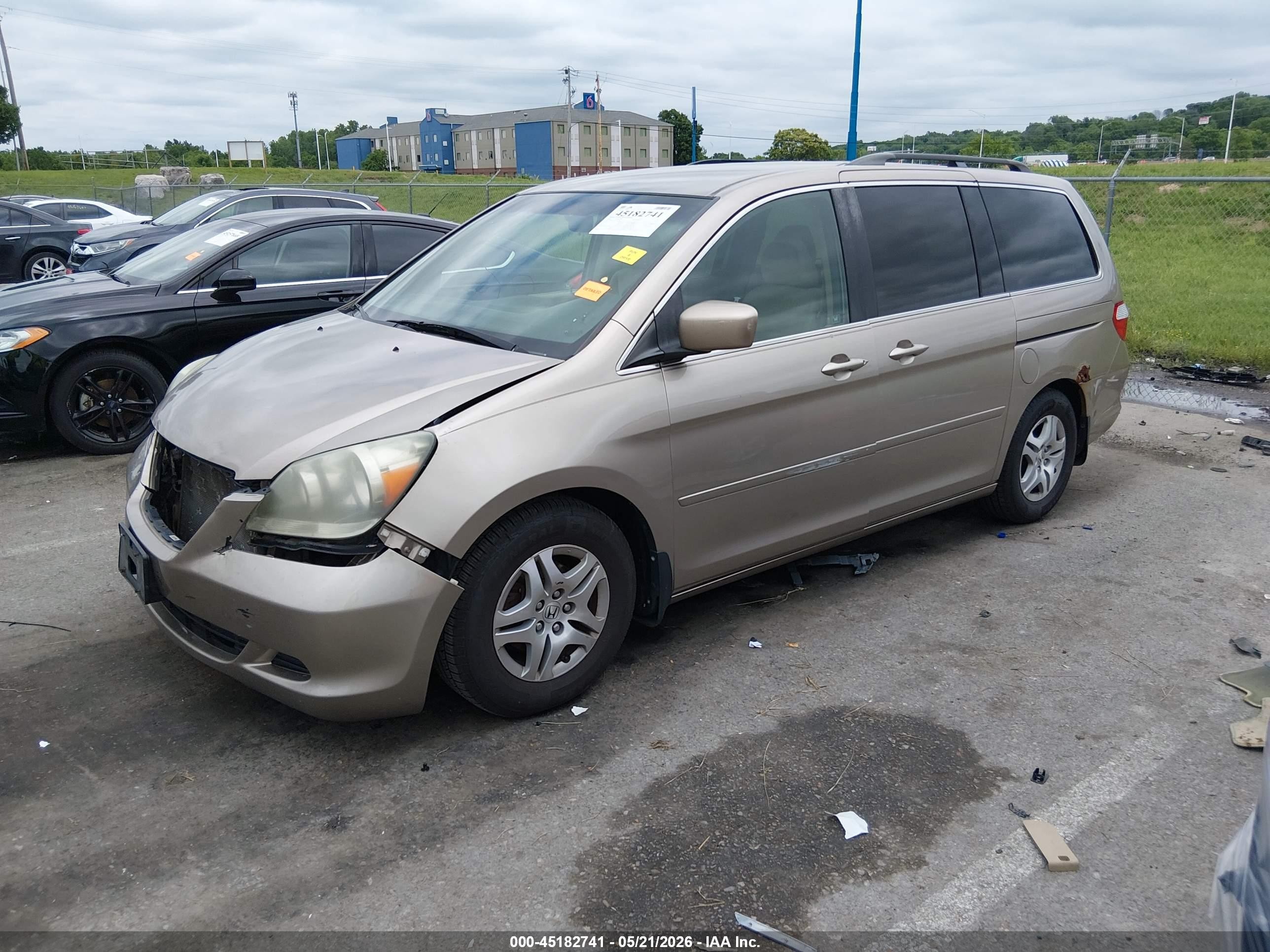 2007 Honda Odyssey Ex Gold vin: 5FNRL38497B096262