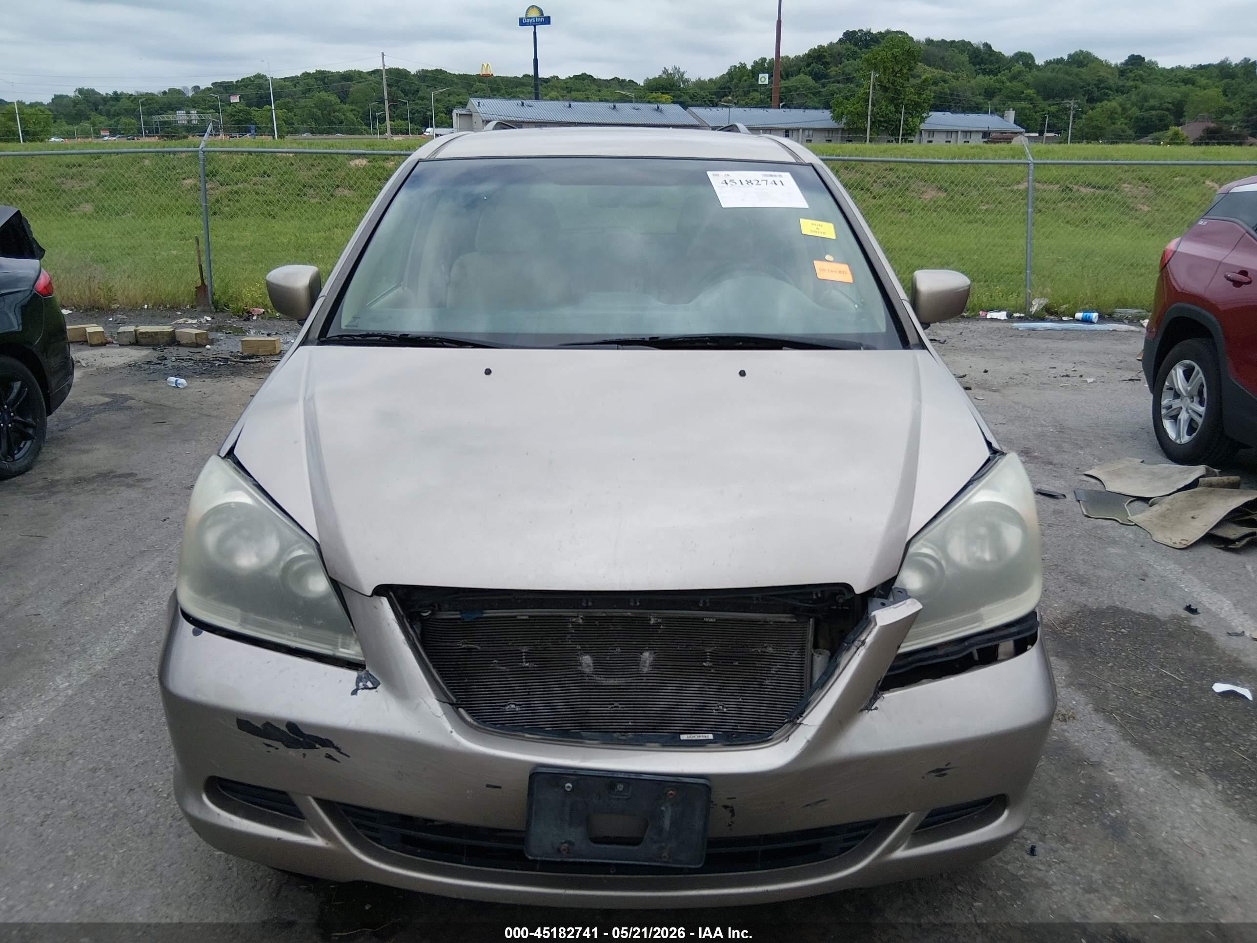 2007 Honda Odyssey Ex Gold vin: 5FNRL38497B096262