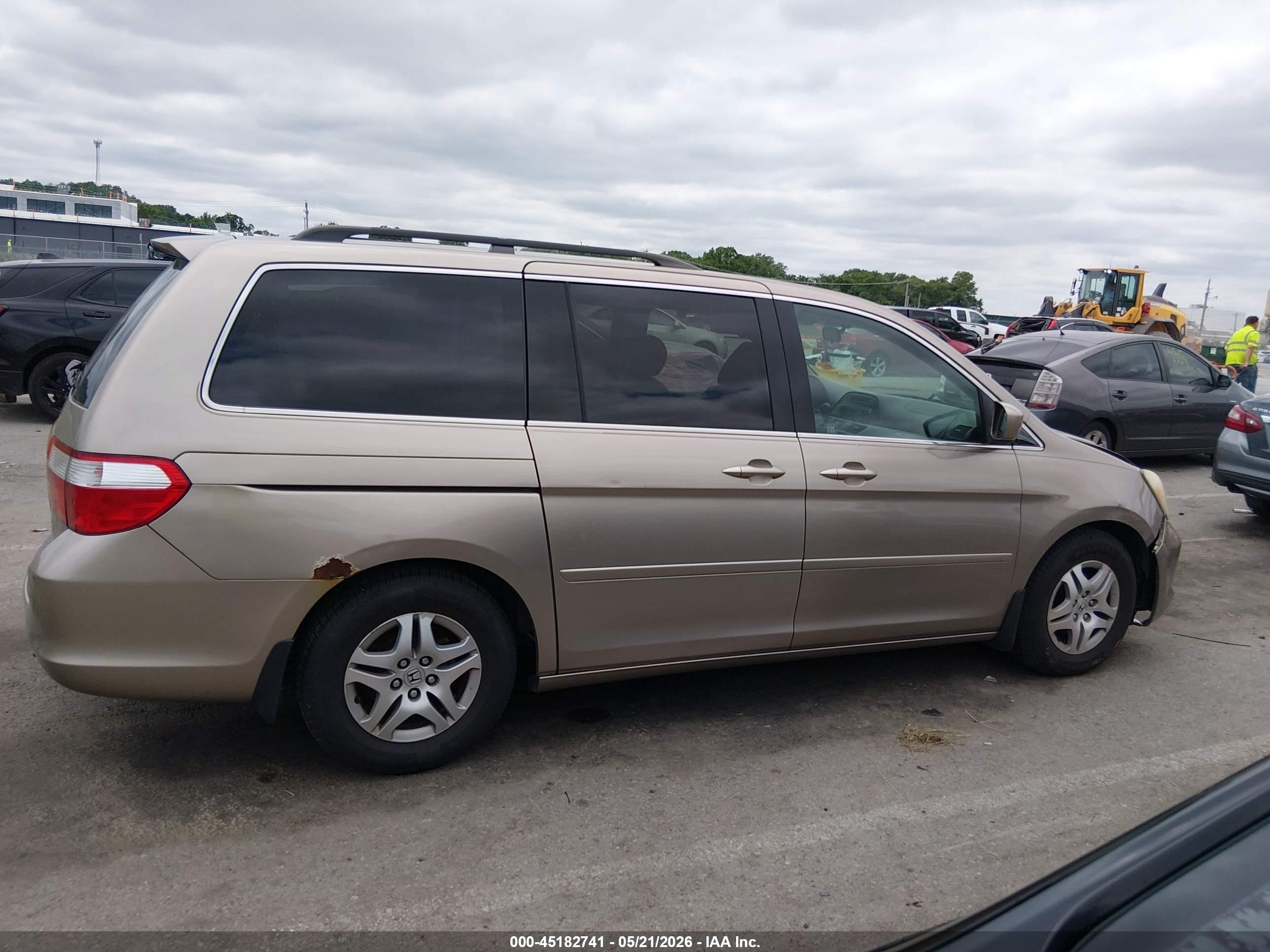 2007 Honda Odyssey Ex Gold vin: 5FNRL38497B096262