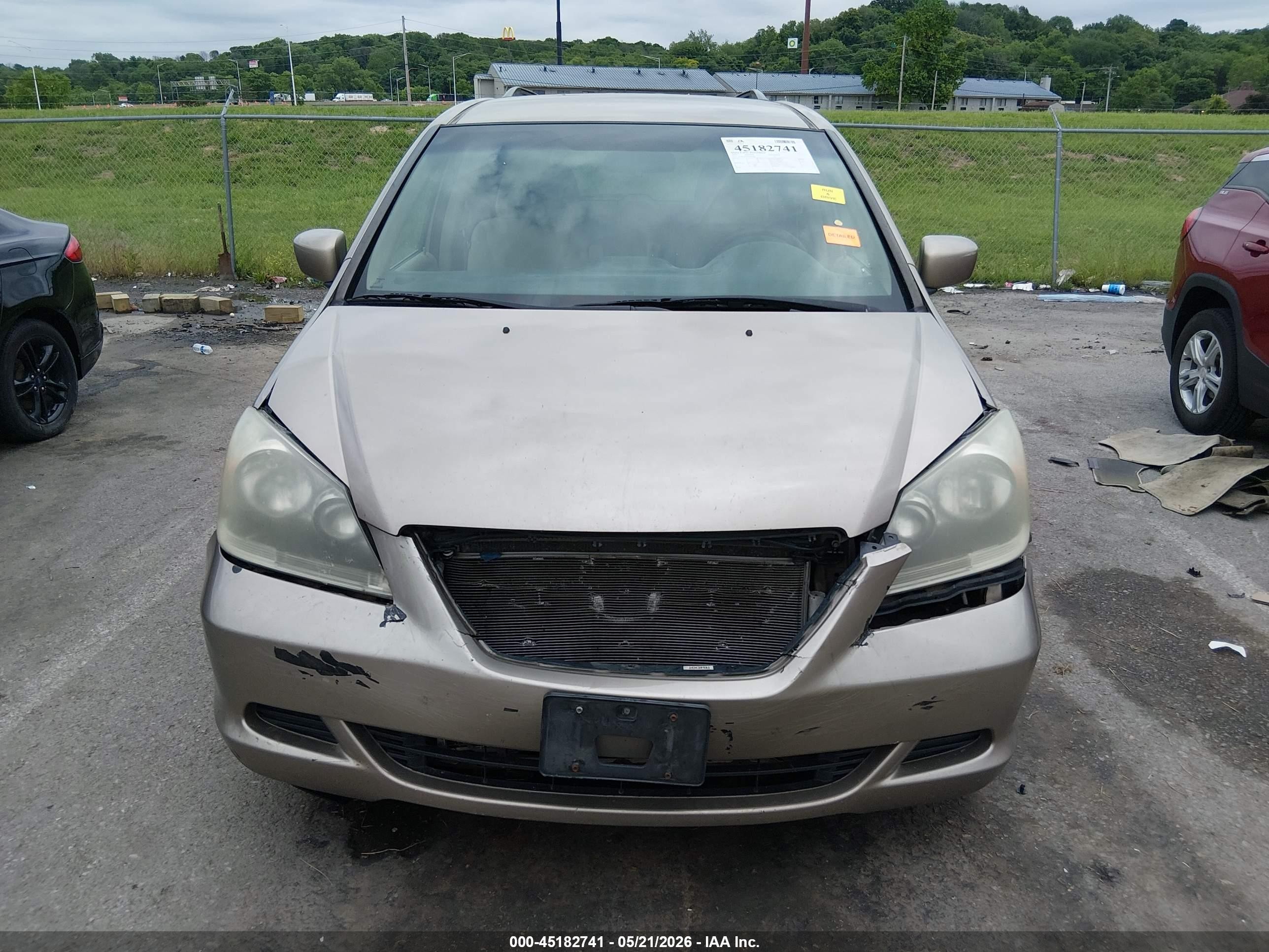 2007 Honda Odyssey Ex Gold vin: 5FNRL38497B096262