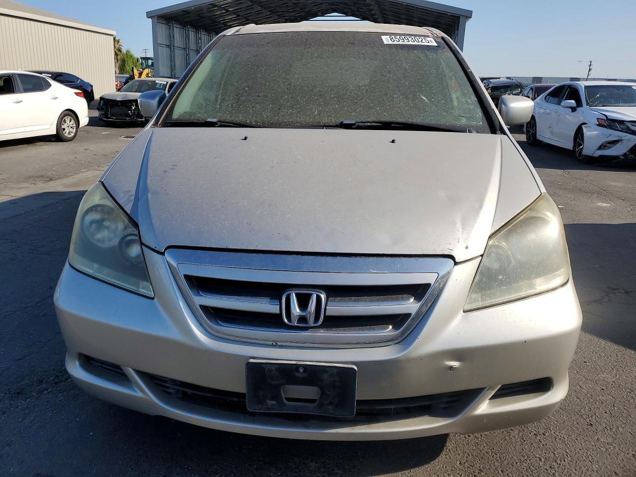 2007 Honda Odyssey Ex Silver vin: 5FNRL38497B403235