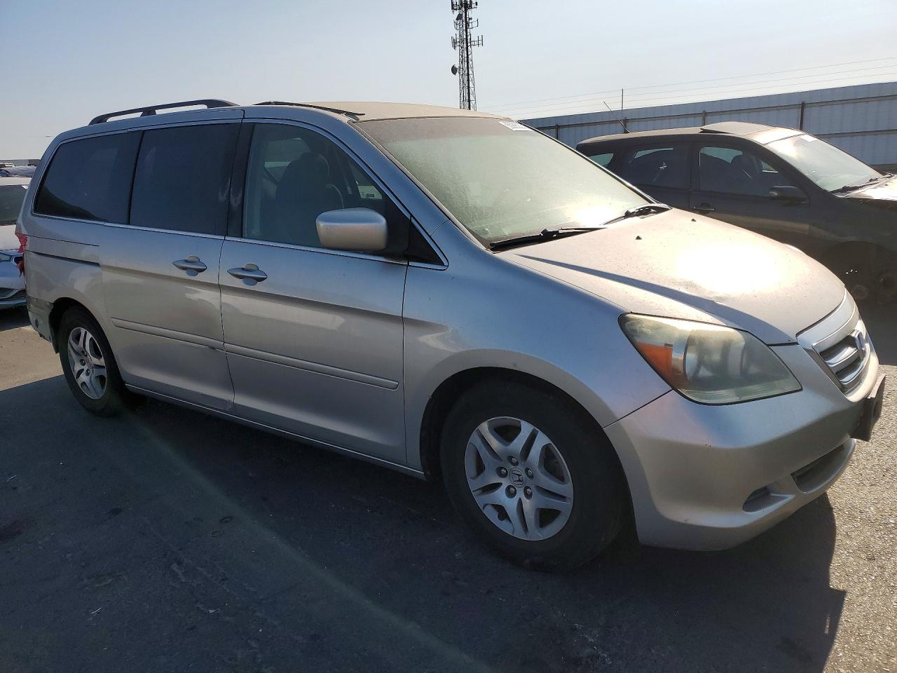 2007 Honda Odyssey Ex Silver vin: 5FNRL38497B403235