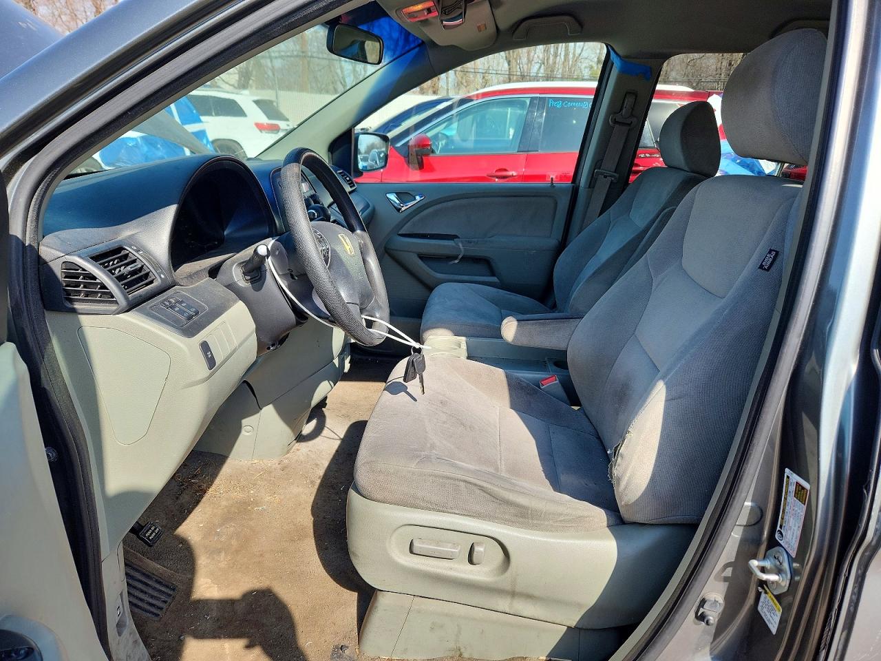 2007 Honda Odyssey Ex Gray vin: 5FNRL38497B451690