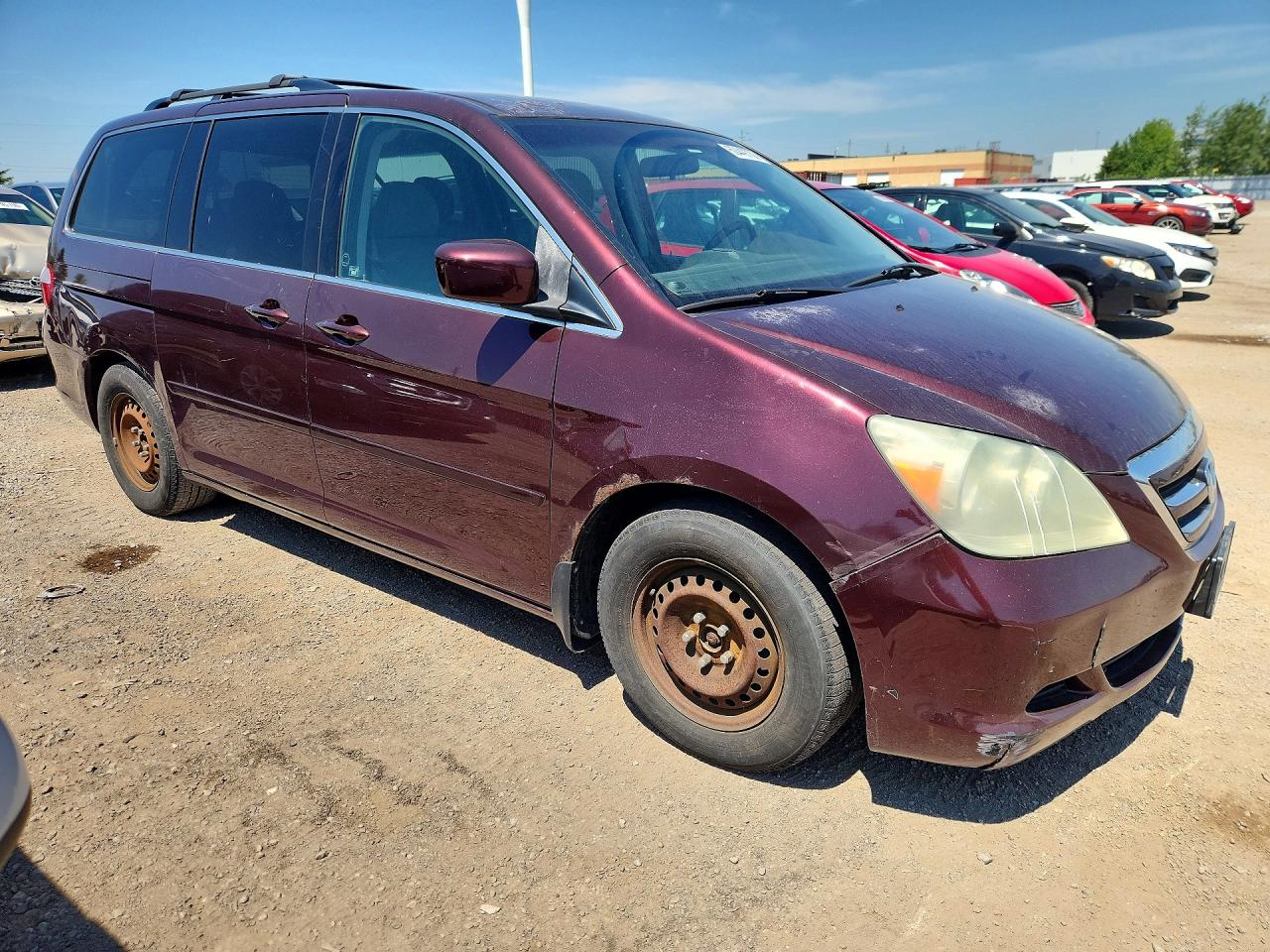 2007 Honda Odyssey Ex Burgundy vin: 5FNRL38497B503139