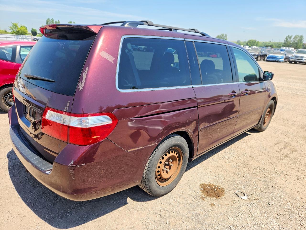 2007 Honda Odyssey Ex Burgundy vin: 5FNRL38497B503139