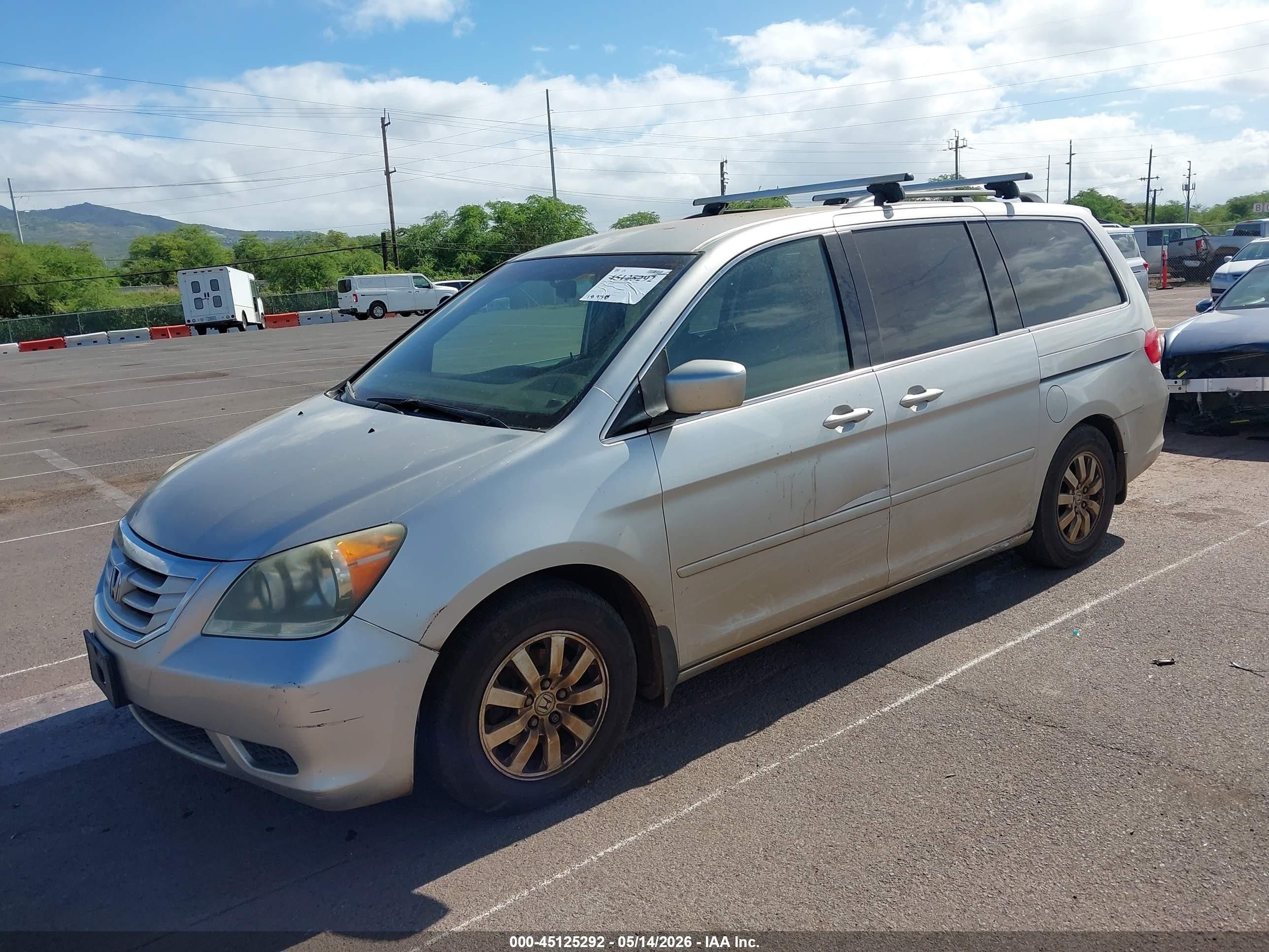 2008 Honda Odyssey Ex Silver vin: 5FNRL38498B018727