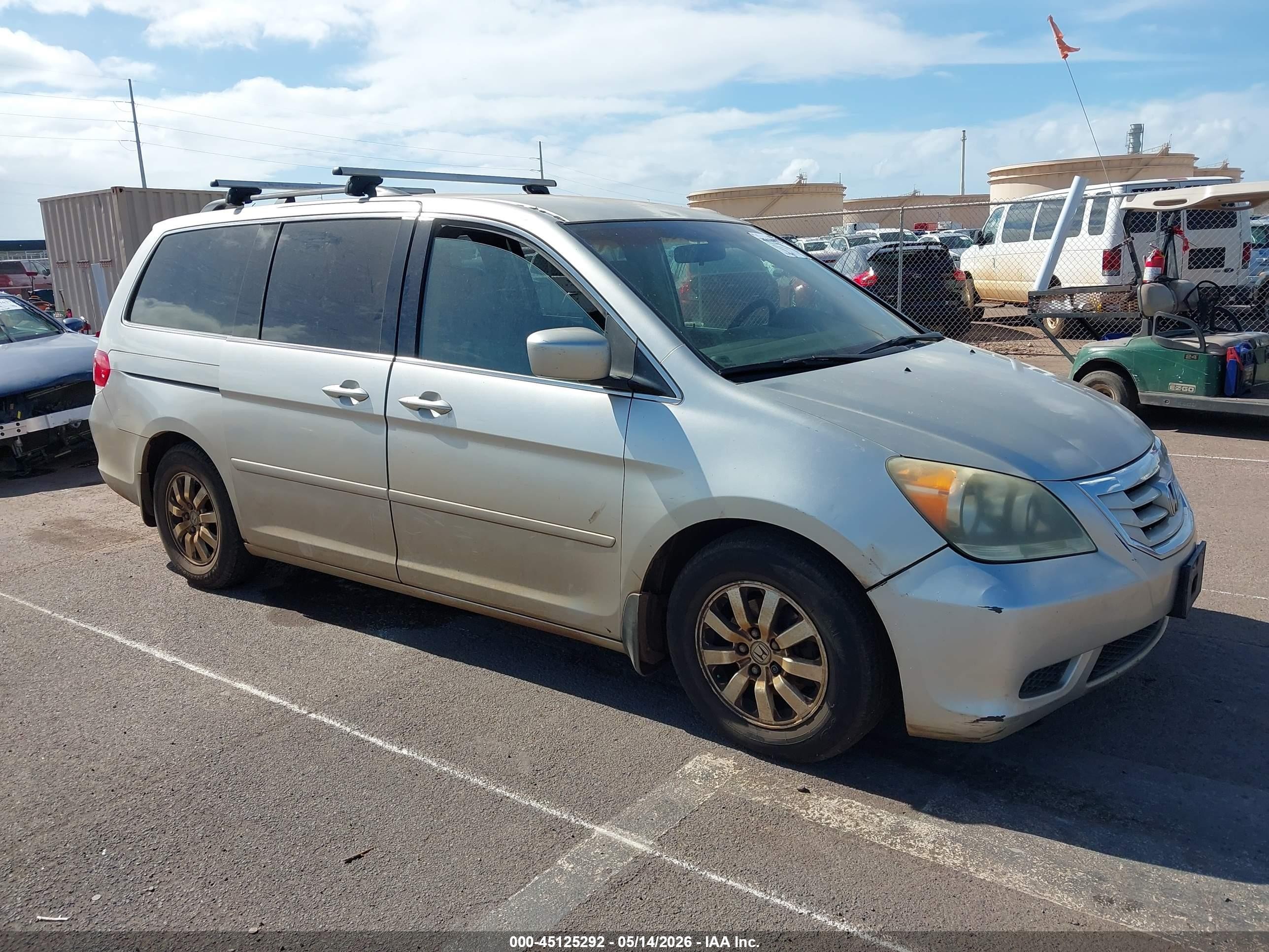 2008 Honda Odyssey Ex Silver vin: 5FNRL38498B018727