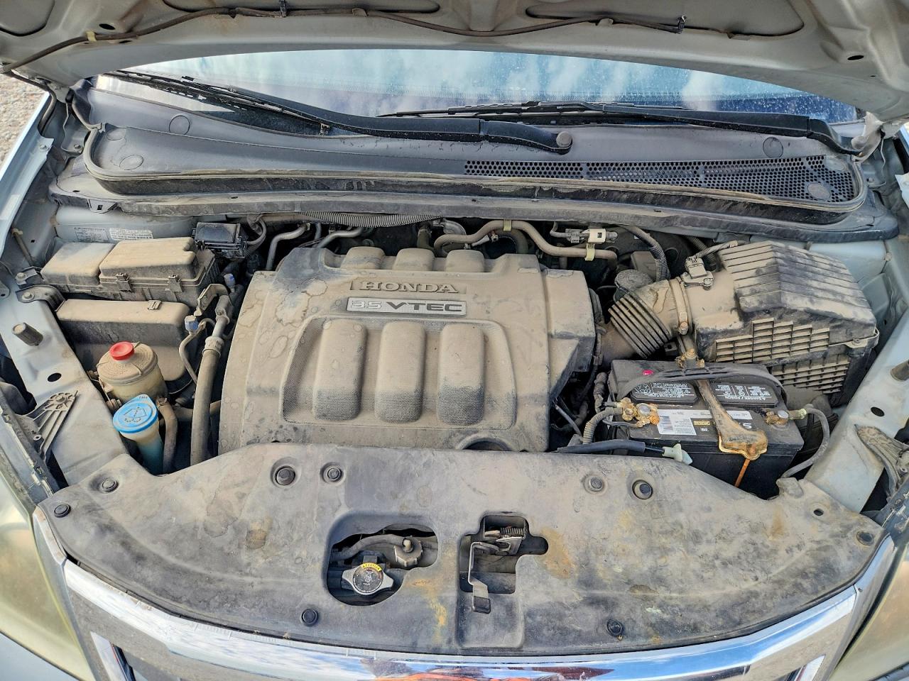 2008 Honda Odyssey Ex Silver vin: 5FNRL38498B029887