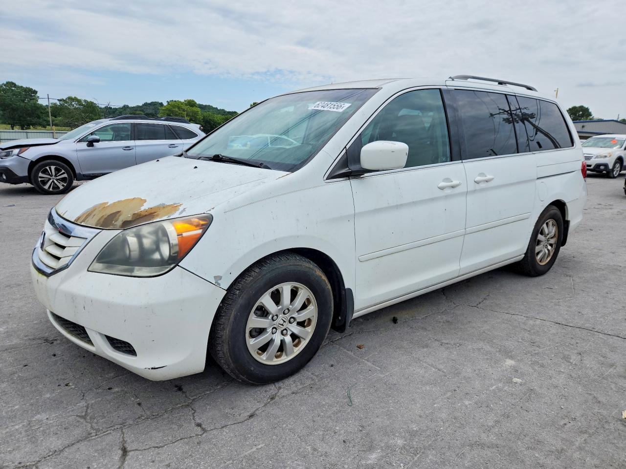 2008 Honda Odyssey Ex White vin: 5FNRL38498B079883