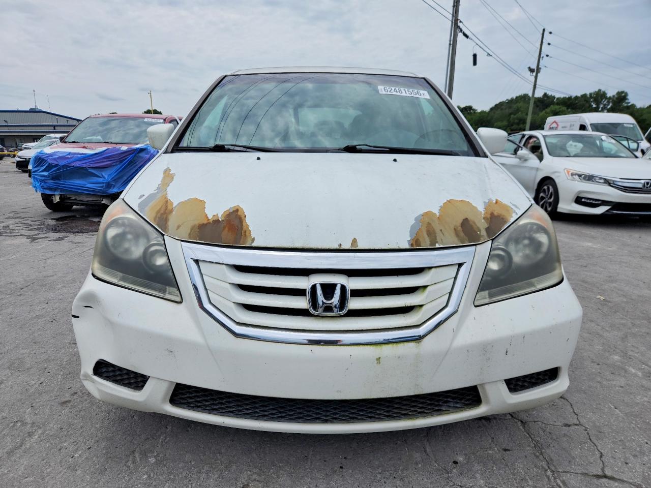 2008 Honda Odyssey Ex White vin: 5FNRL38498B079883