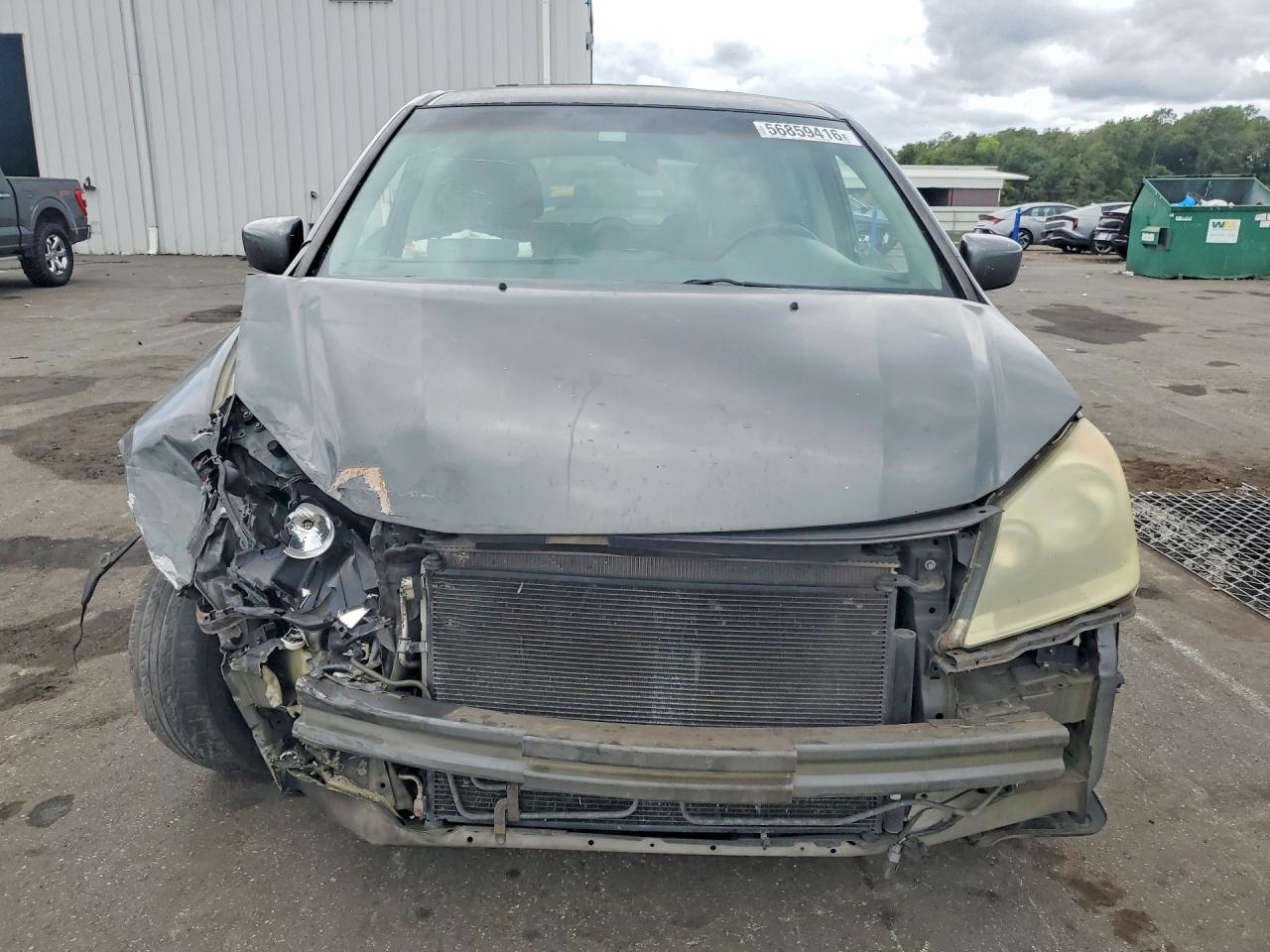 2008 Honda Odyssey Ex Gray vin: 5FNRL38498B410705