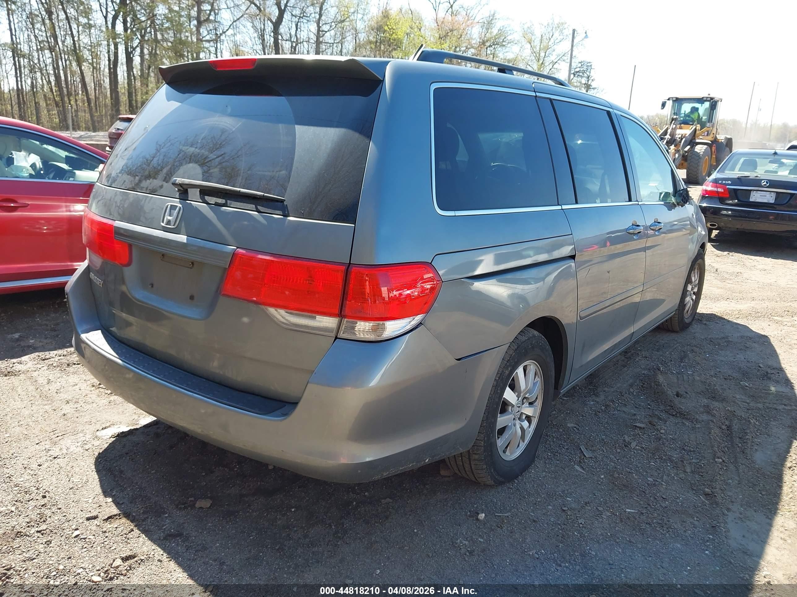2009 Honda Odyssey Ex Gray vin: 5FNRL38499B022956