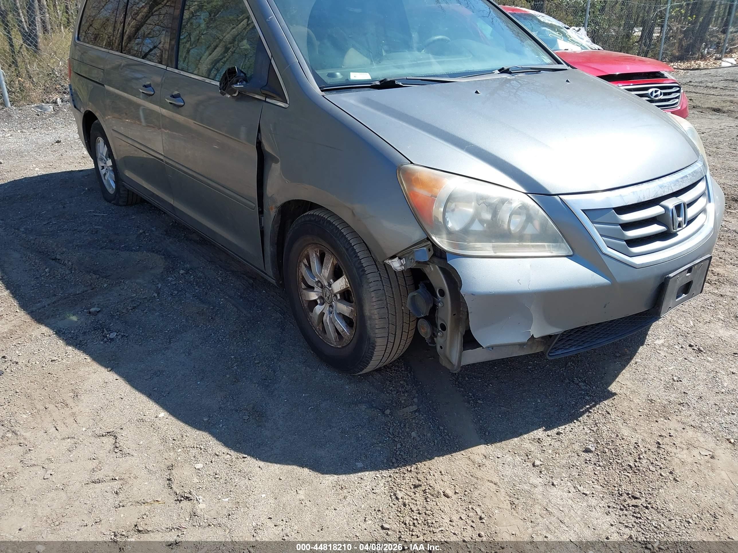 2009 Honda Odyssey Ex Gray vin: 5FNRL38499B022956