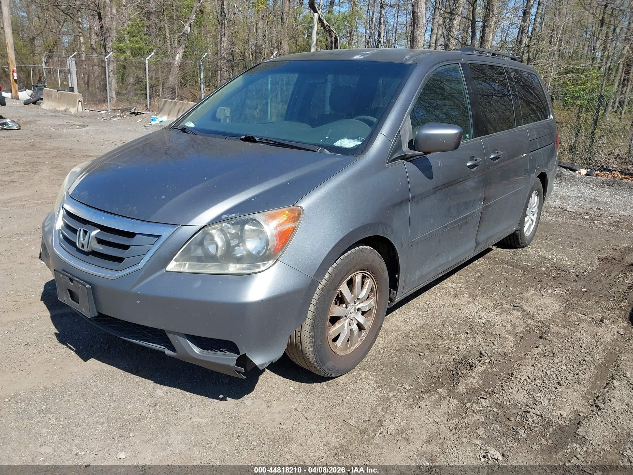 2009 Honda Odyssey Ex Gray vin: 5FNRL38499B022956