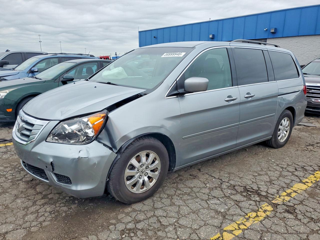 2009 Honda Odyssey Ex Silver vin: 5FNRL38499B047615
