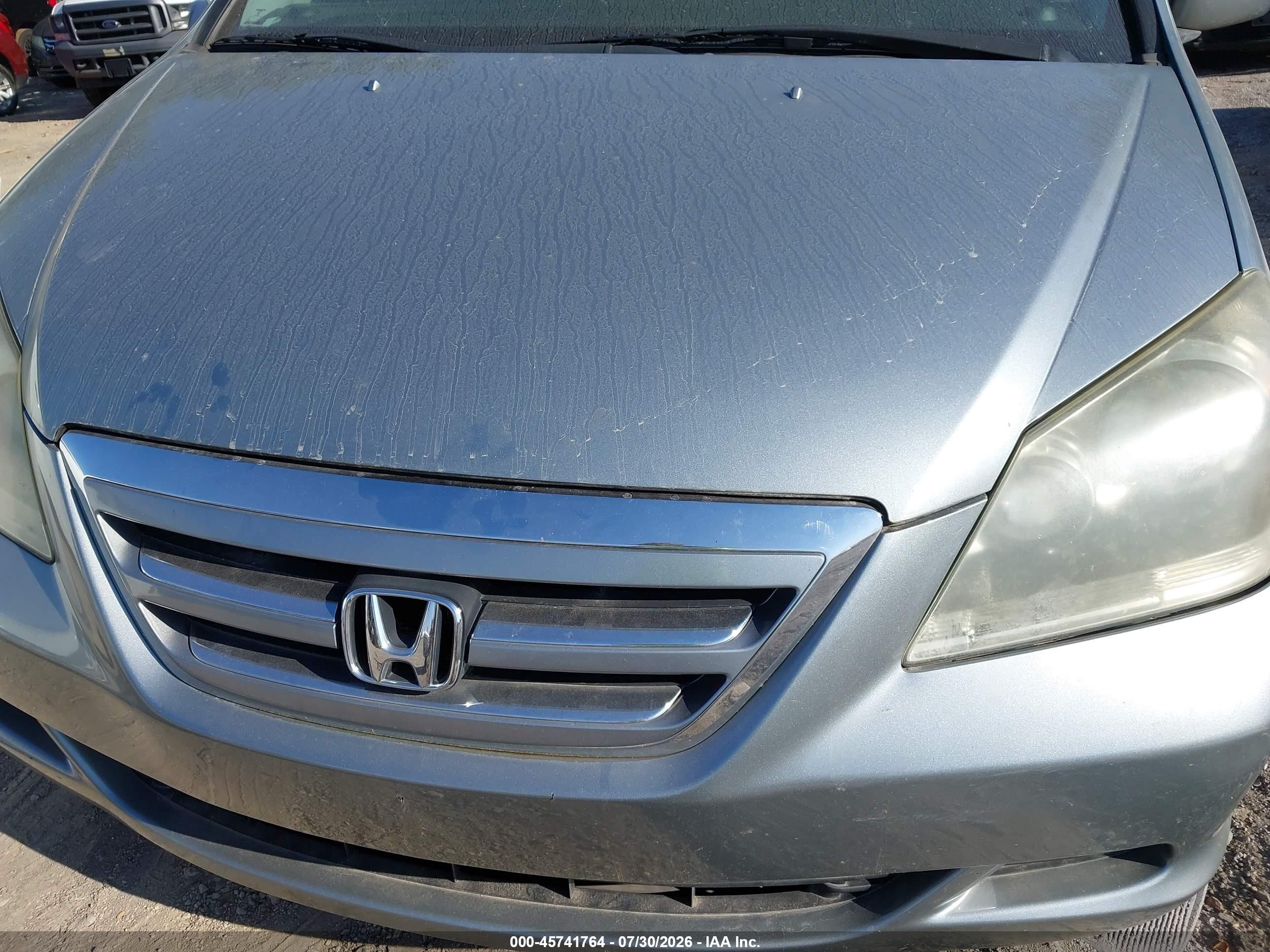 2005 Honda Odyssey Ex Gray vin: 5FNRL384X5B054437