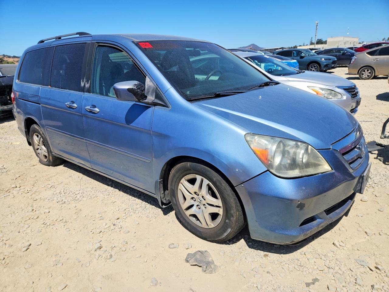 2005 Honda Odyssey Ex Blue vin: 5FNRL384X5B125779