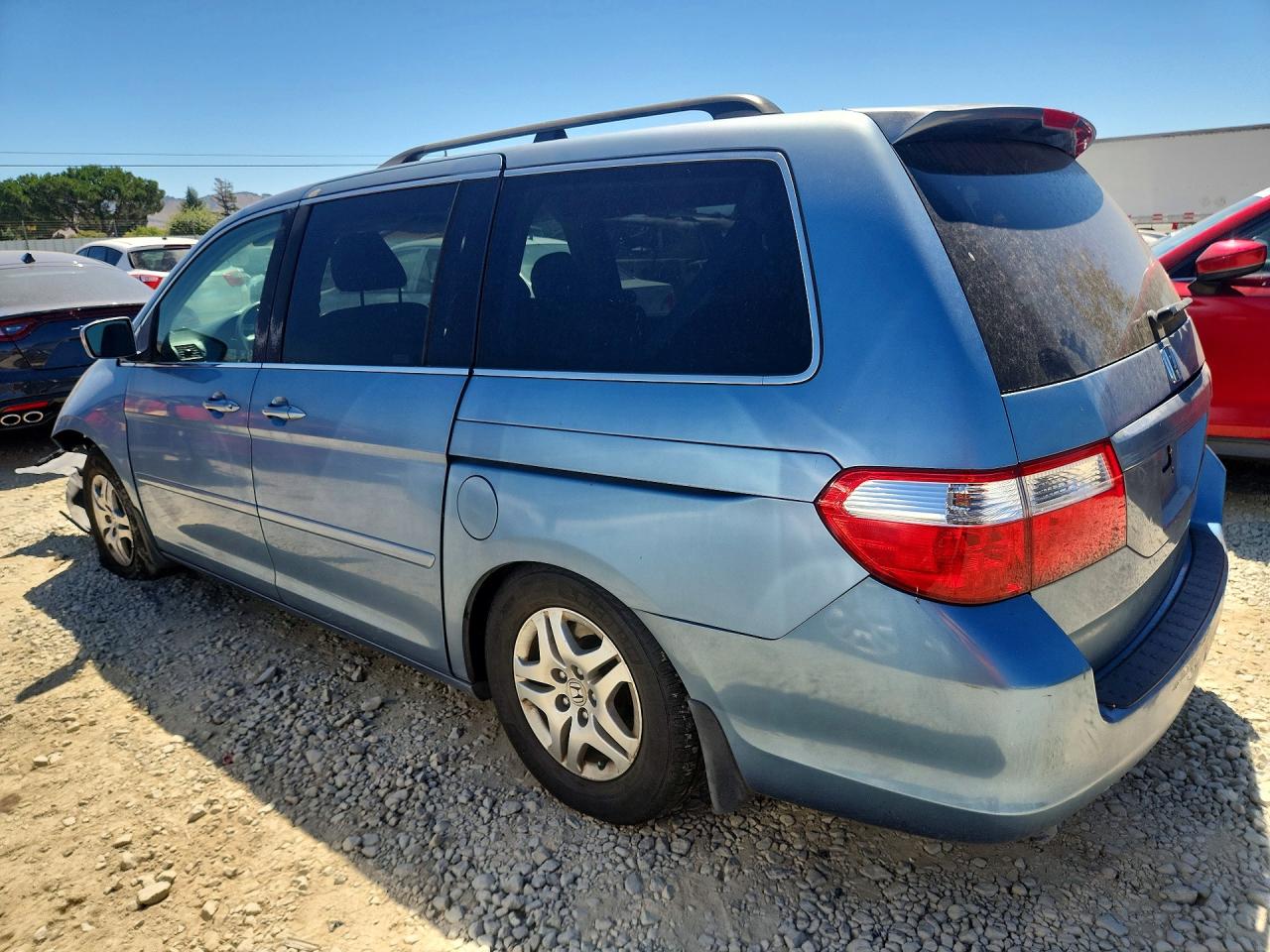 2005 Honda Odyssey Ex Blue vin: 5FNRL384X5B125779