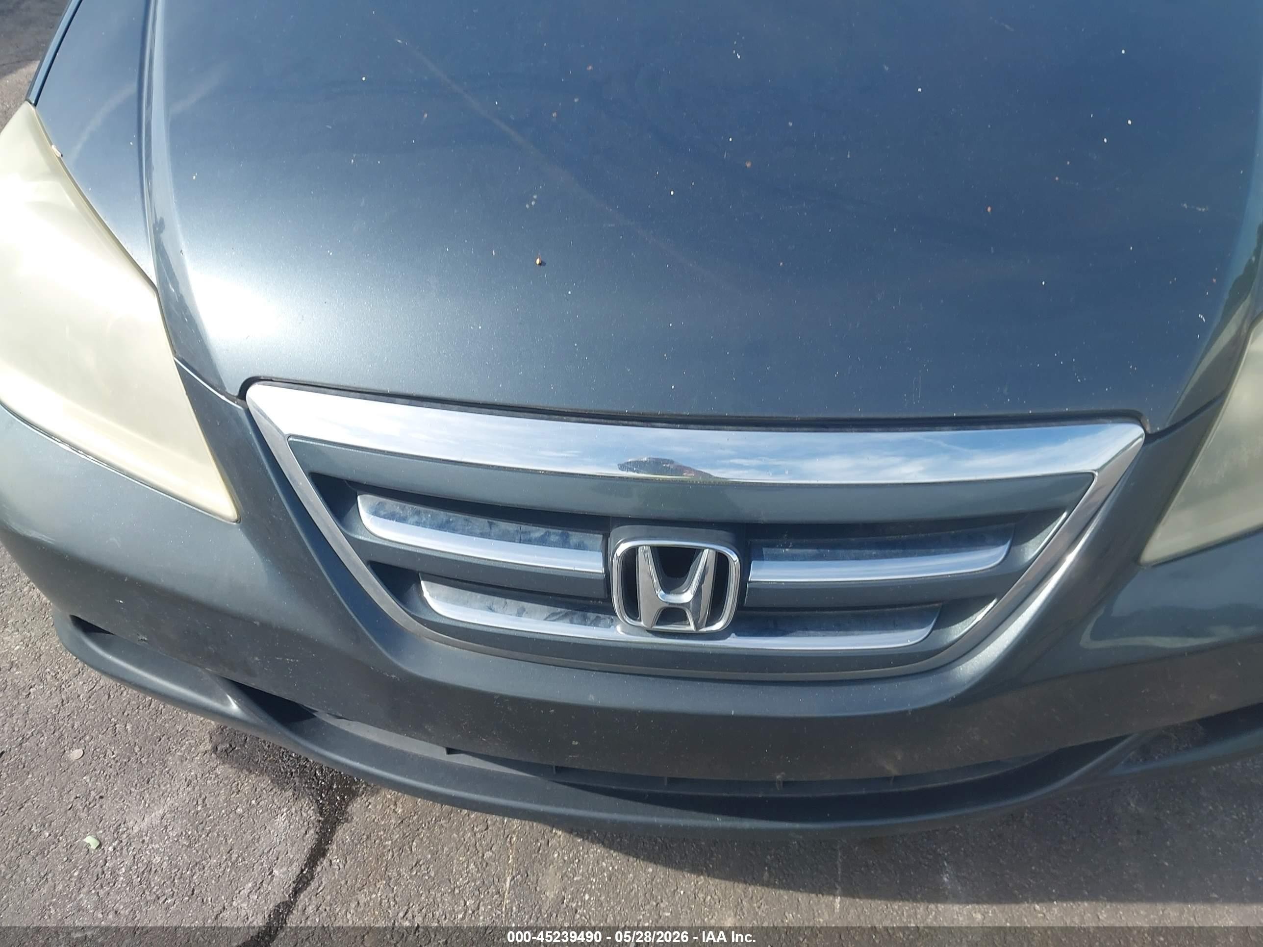 2005 Honda Odyssey Ex Gray vin: 5FNRL384X5B411003