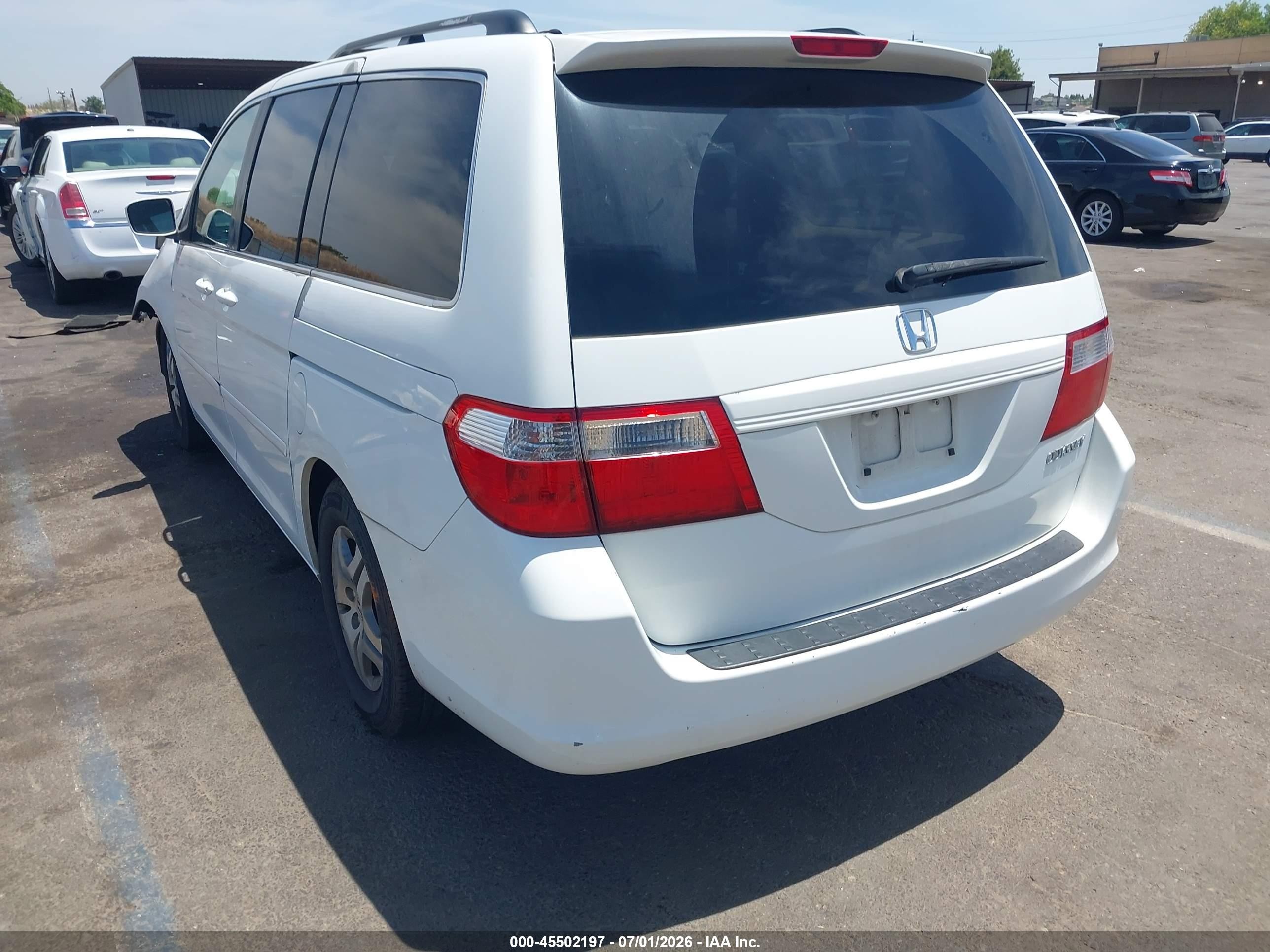 2005 Honda Odyssey Ex Белый vin: 5FNRL384X5B411793