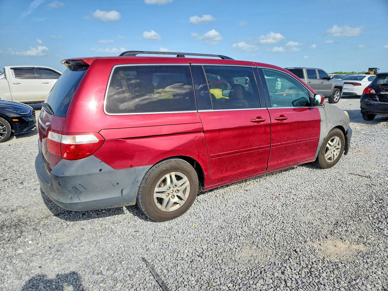 2006 Honda Odyssey Ex Maroon vin: 5FNRL384X6B079159