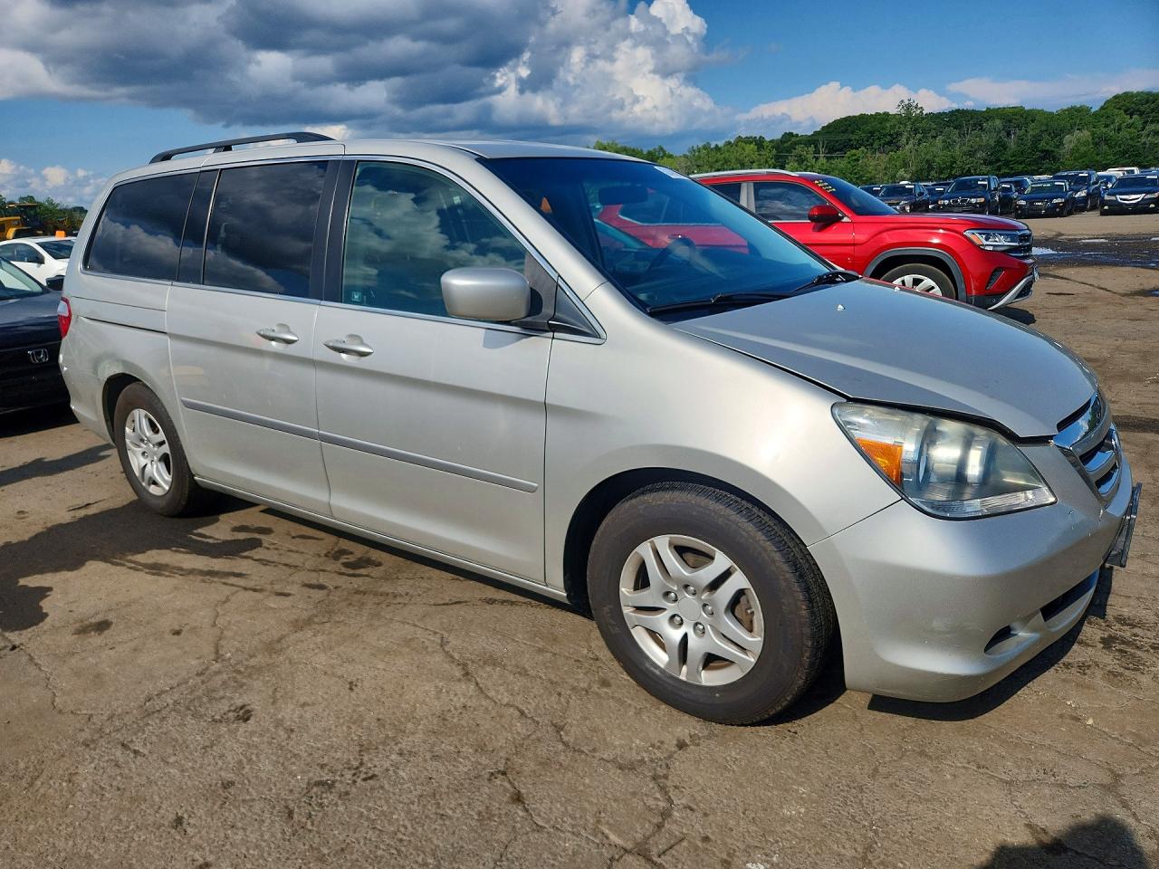 2006 Honda Odyssey Ex Silver vin: 5FNRL384X6B413092