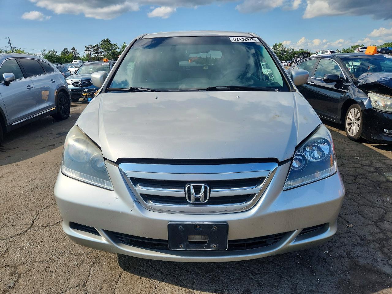 2006 Honda Odyssey Ex Silver vin: 5FNRL384X6B413092