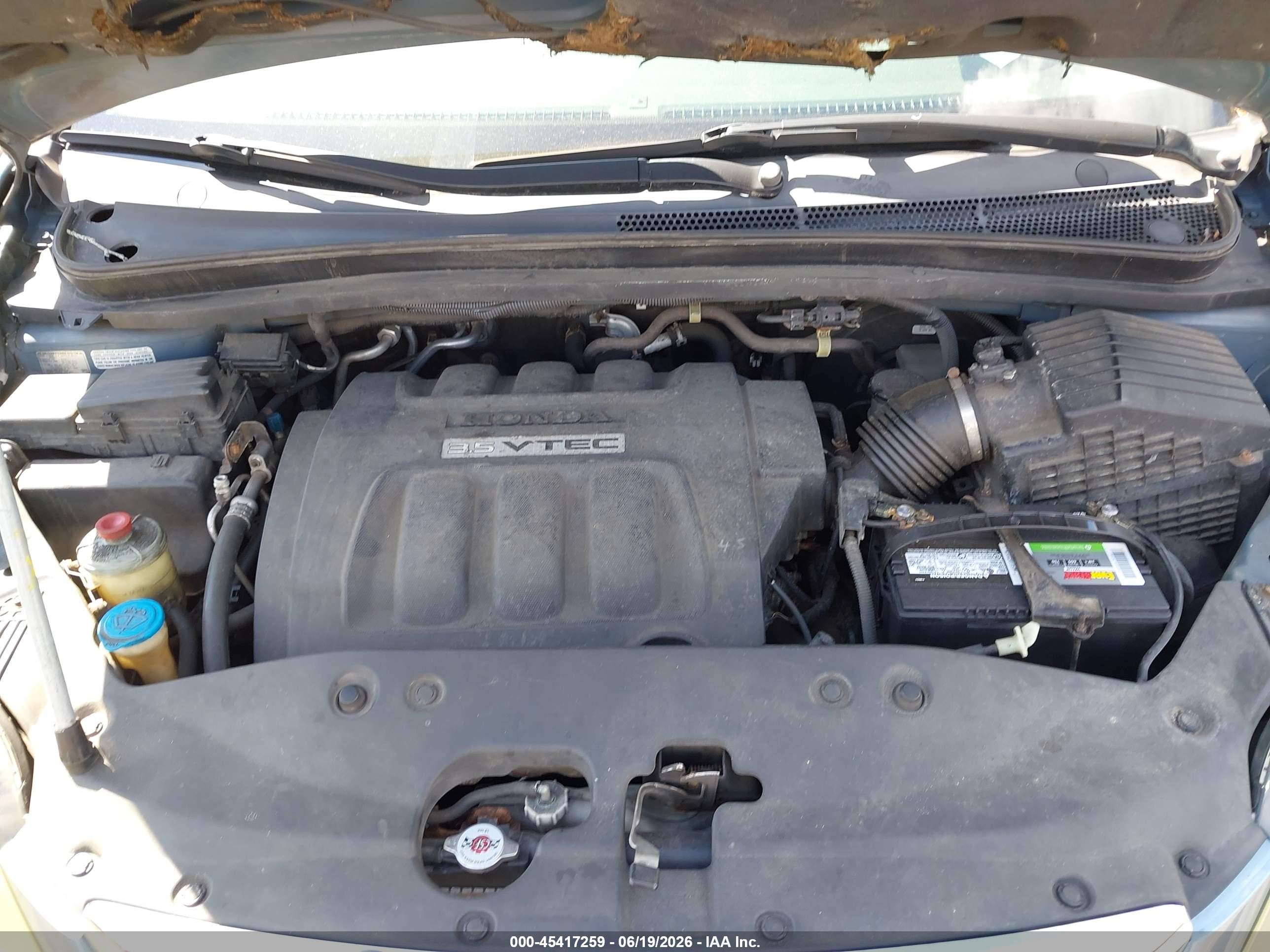 2007 Honda Odyssey Ex Blue vin: 5FNRL384X7B075873