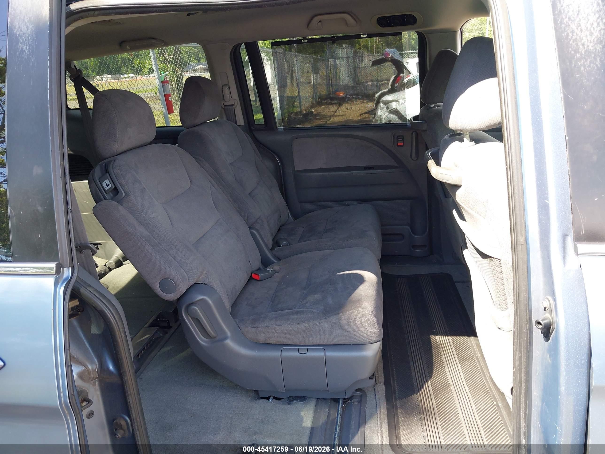 2007 Honda Odyssey Ex Blue vin: 5FNRL384X7B075873